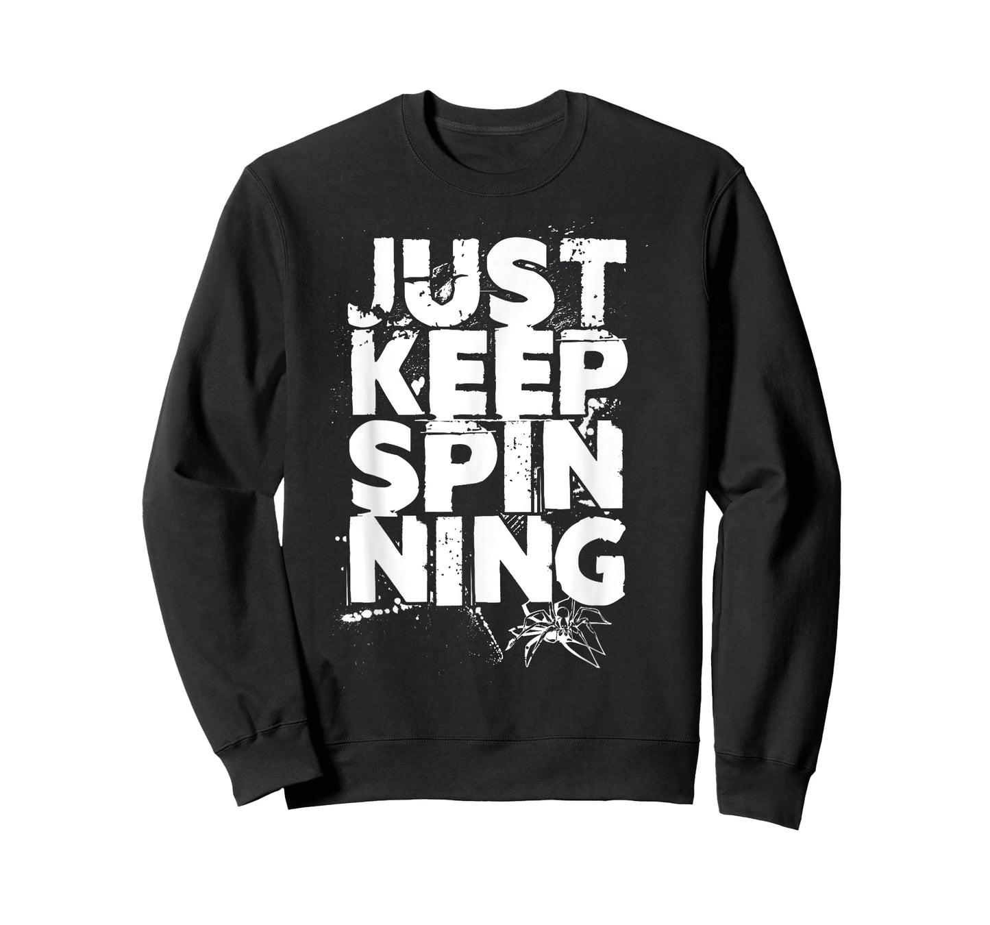 Just Keep Spinning Spider Web Halloween T-Shirt