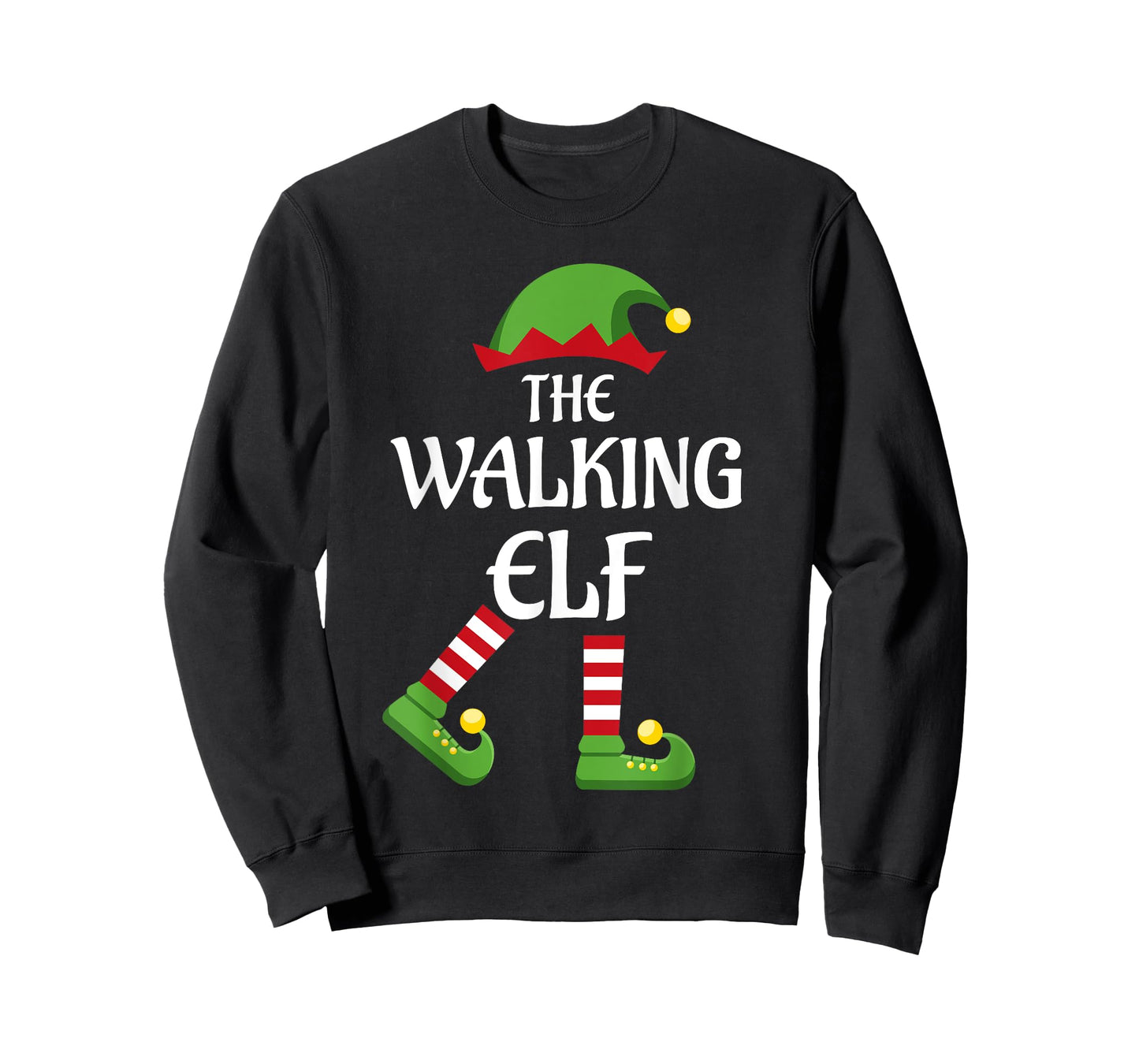 Walking Elf Family Matching Group Christmas T-Shirt
