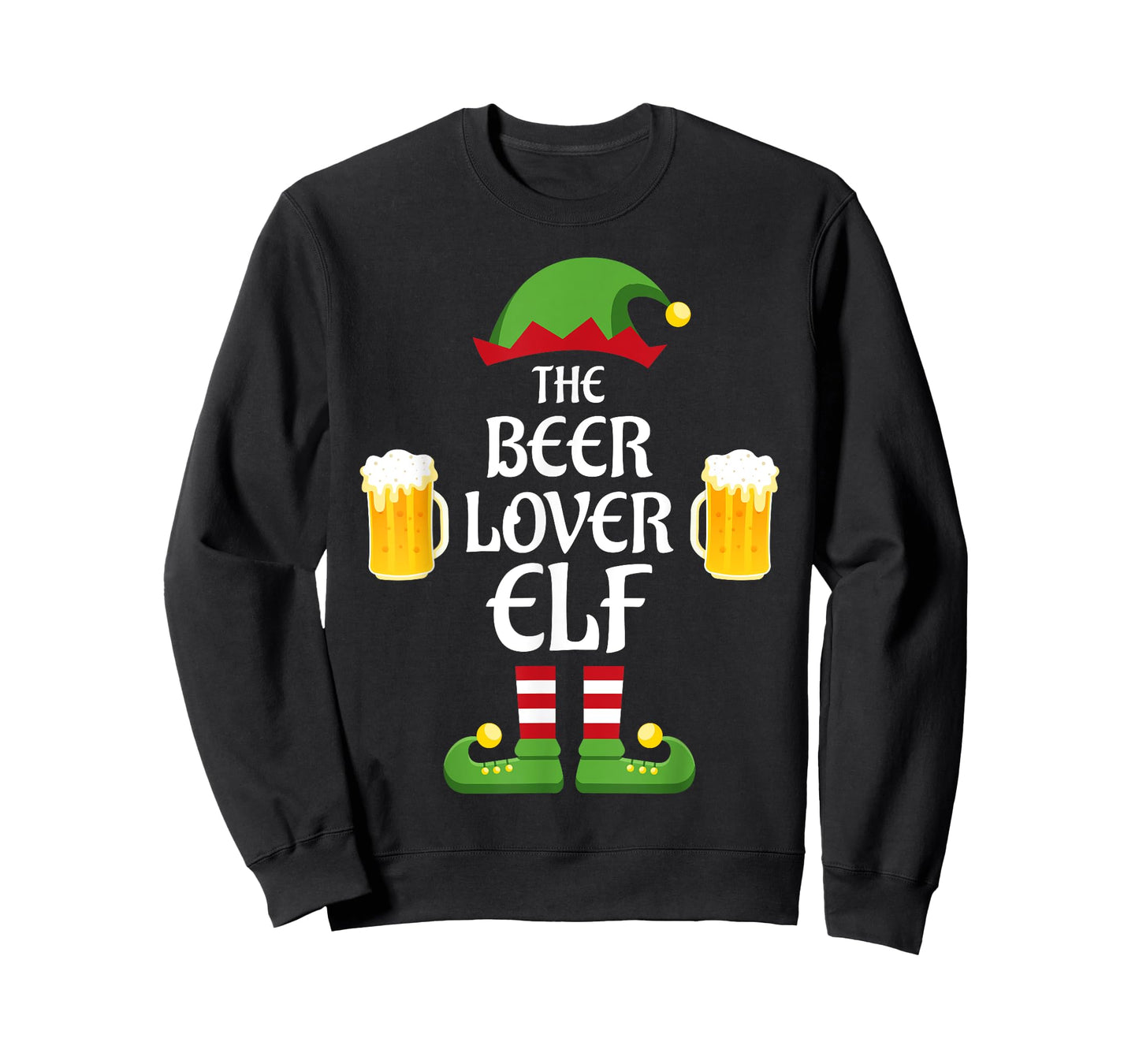 Beer Lover Elf Family Matching Group Christmas T-Shirt