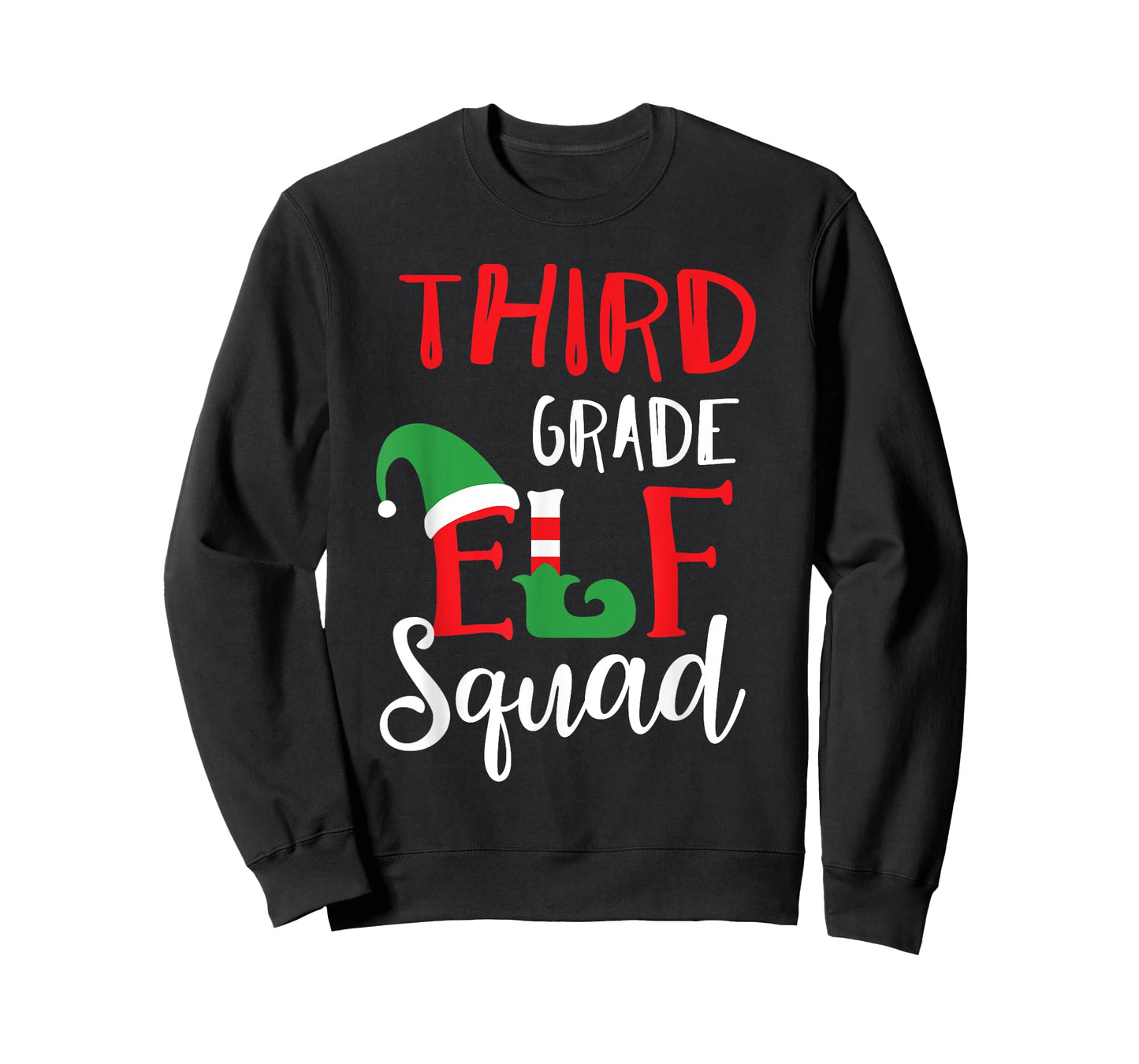 Elf Squad Third Grade Christmas Teacher Top T-Shirt