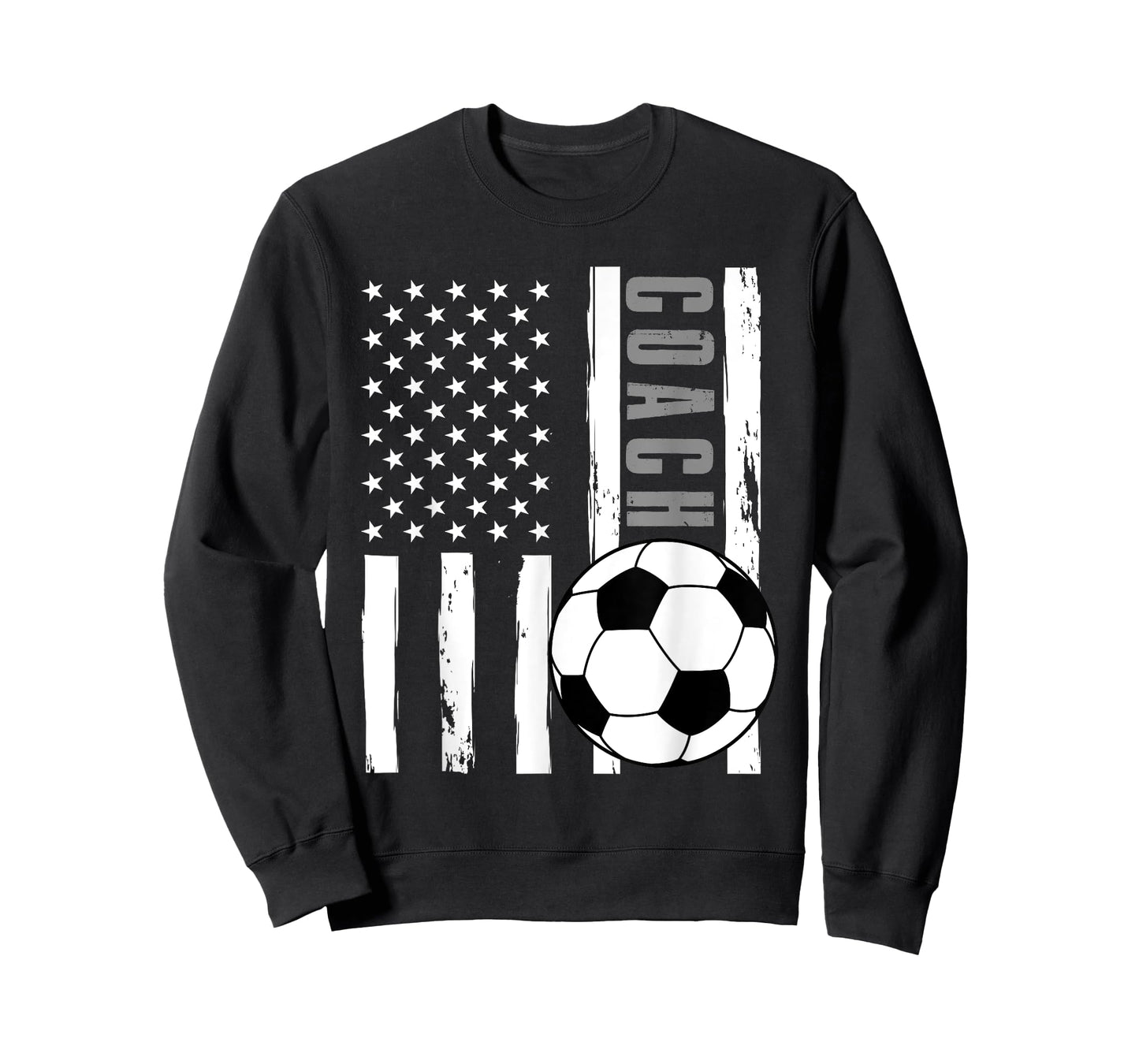 USA Flag Soccer Coach Funny Soccer Trainer American Outfit T-Shirt