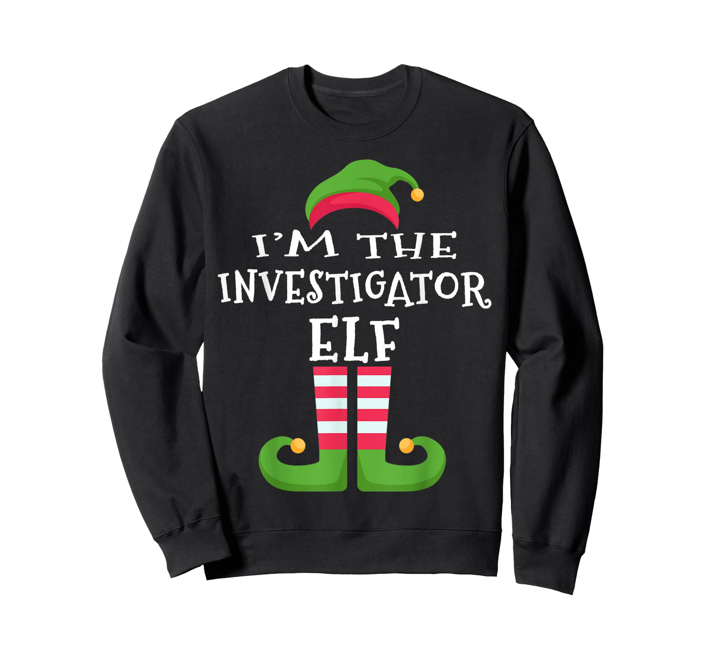 I'm The INVESTIGATOR Elf T-Shirt Family Matching Christmas T-Shirt