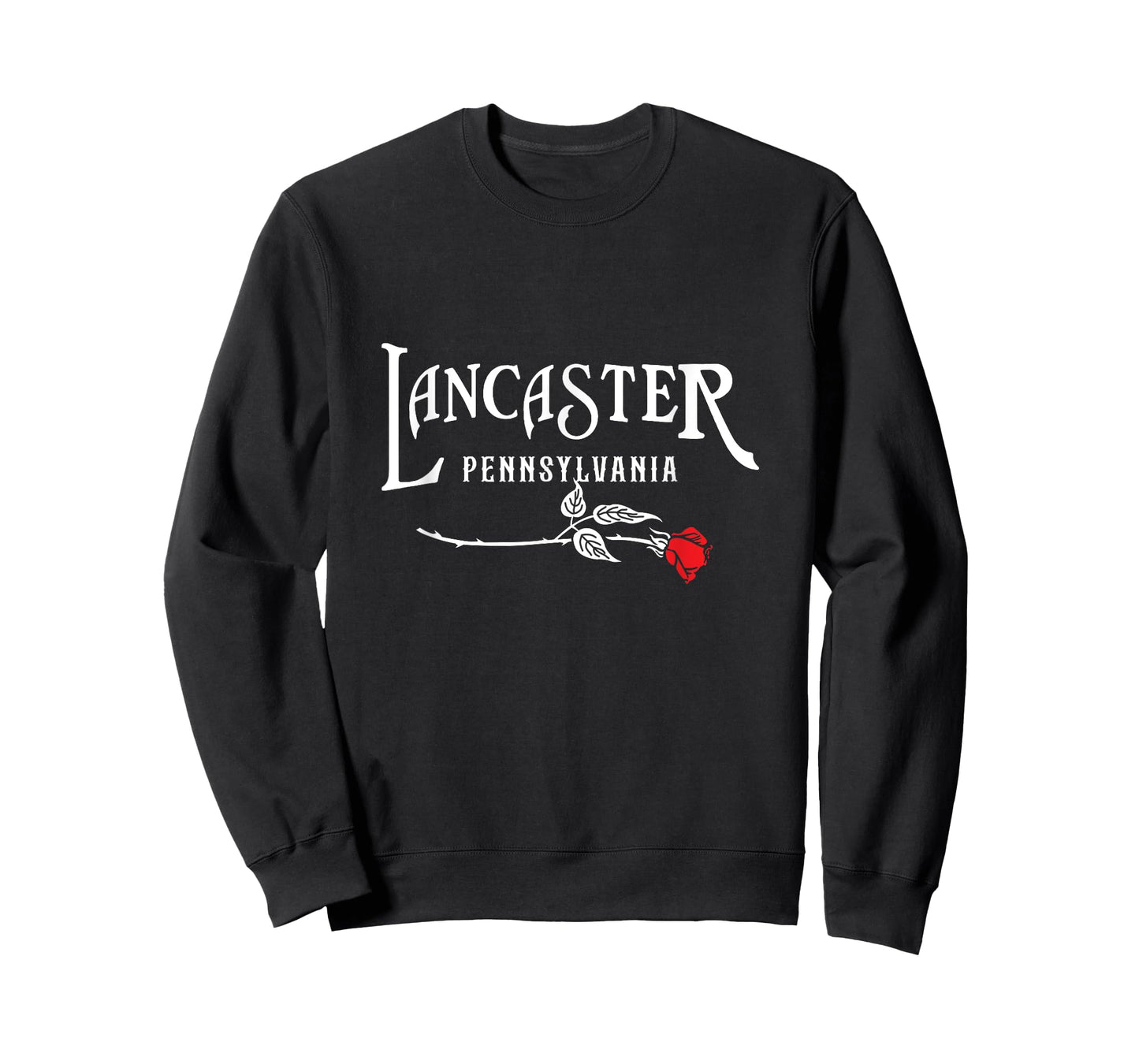 Vintage Lancaster Pennsylvania With A Red Rose PA Hometown T-Shirt