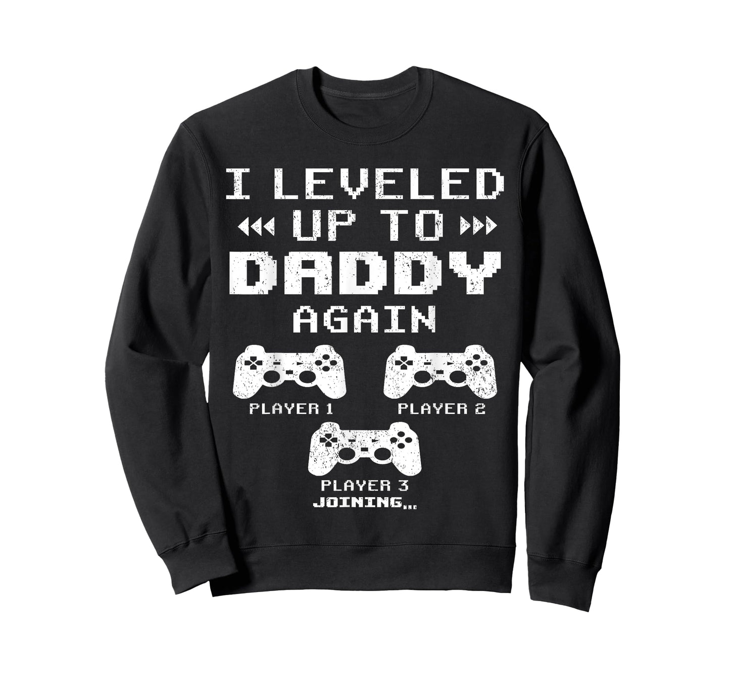 I Leveled Up To Daddy Again, Dad Of 2 Kids, Dad Again 2025 T-Shirt