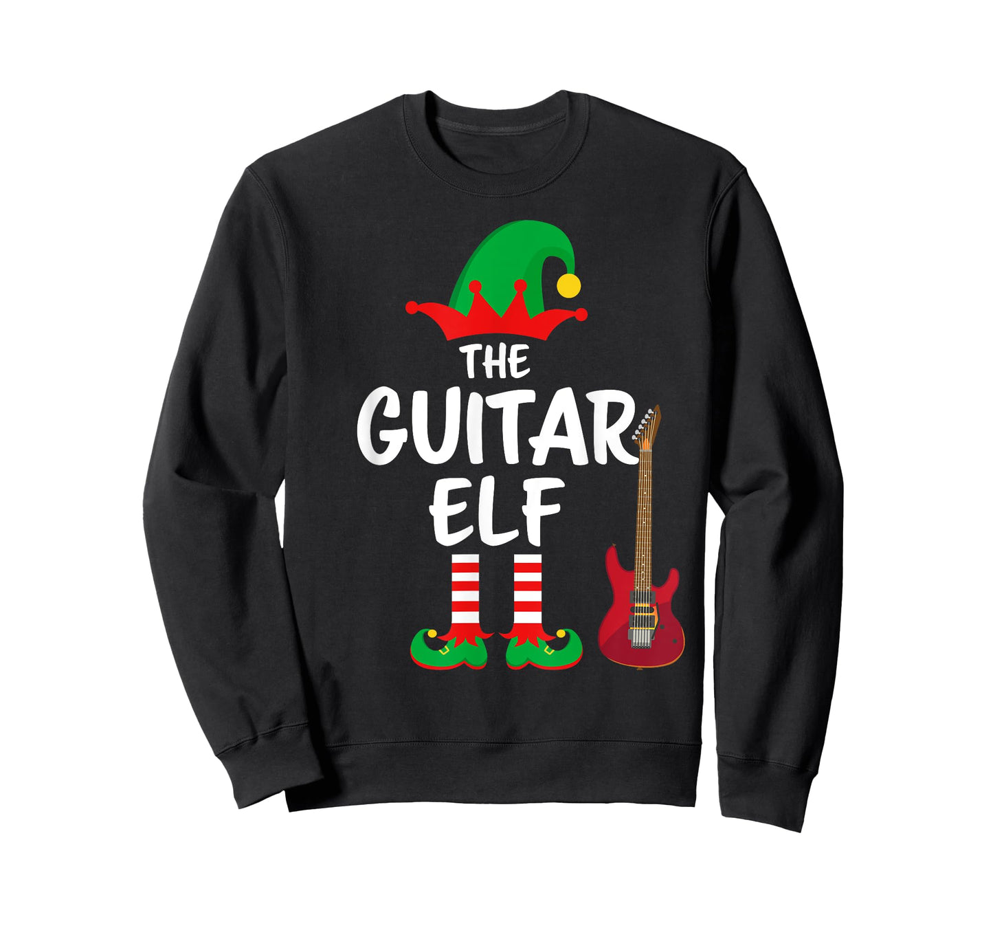 The Guitar Elf Matching Family Christmas T-Shirt