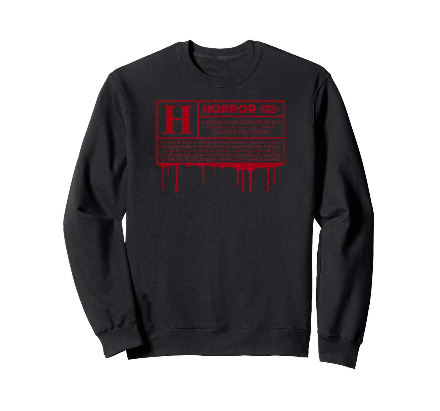Rated H Horror Movie Label in Red. T-Shirt