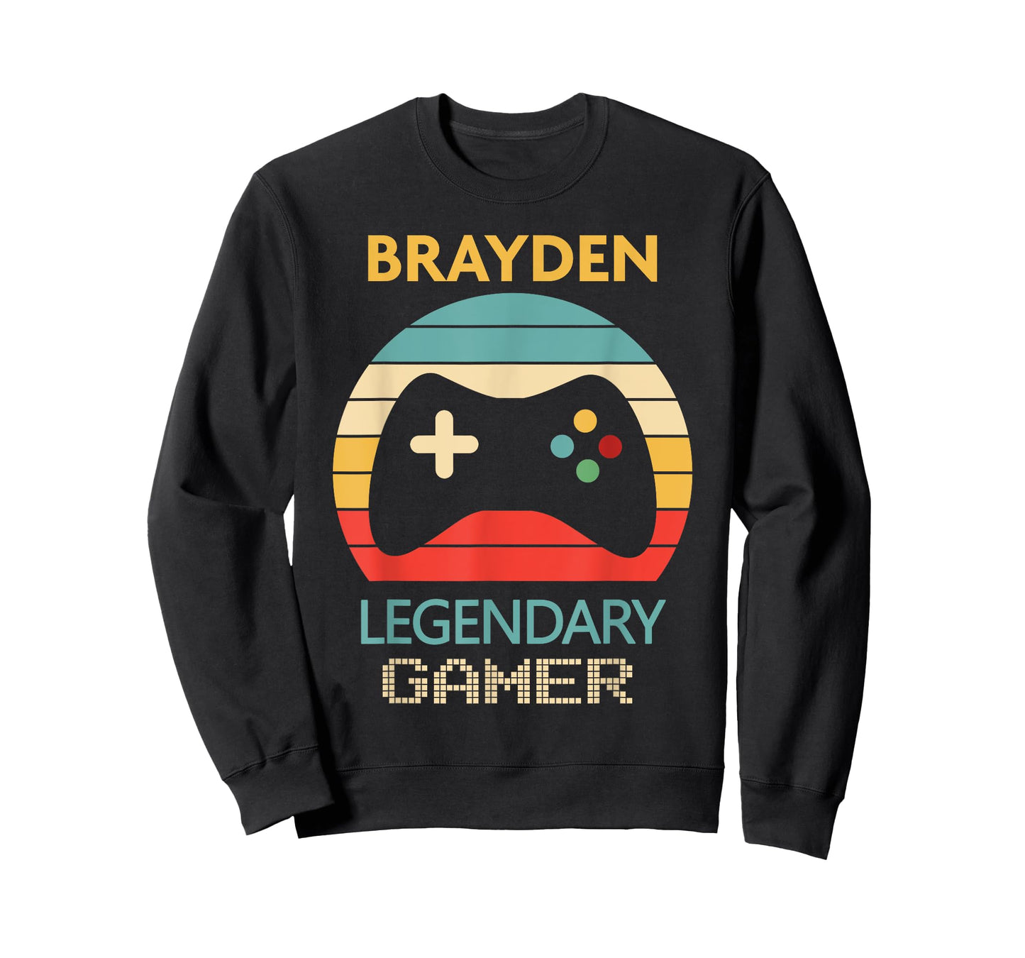 Brayden Name Gift - Personalized Legendary Gamer T-Shirt