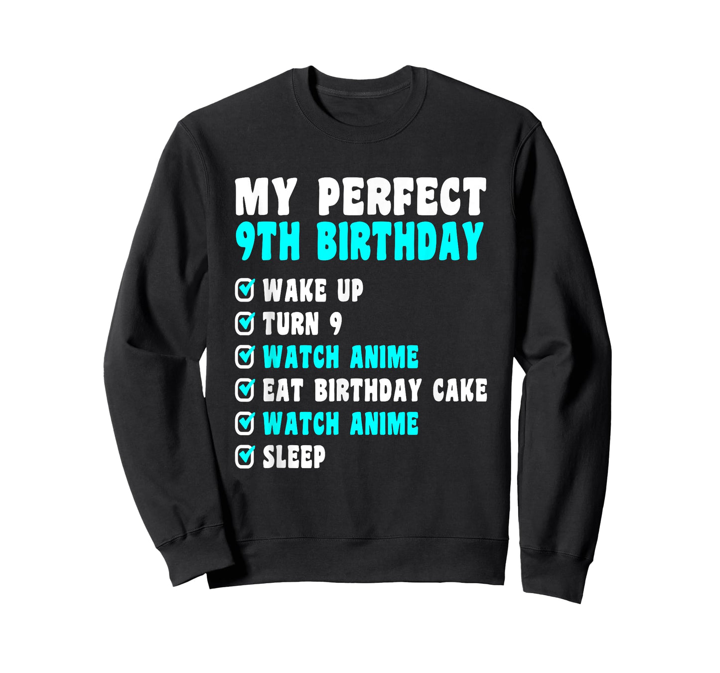 9 Years Old My Perfect 9th Birthday Anime 9th Birthday T-Shirt