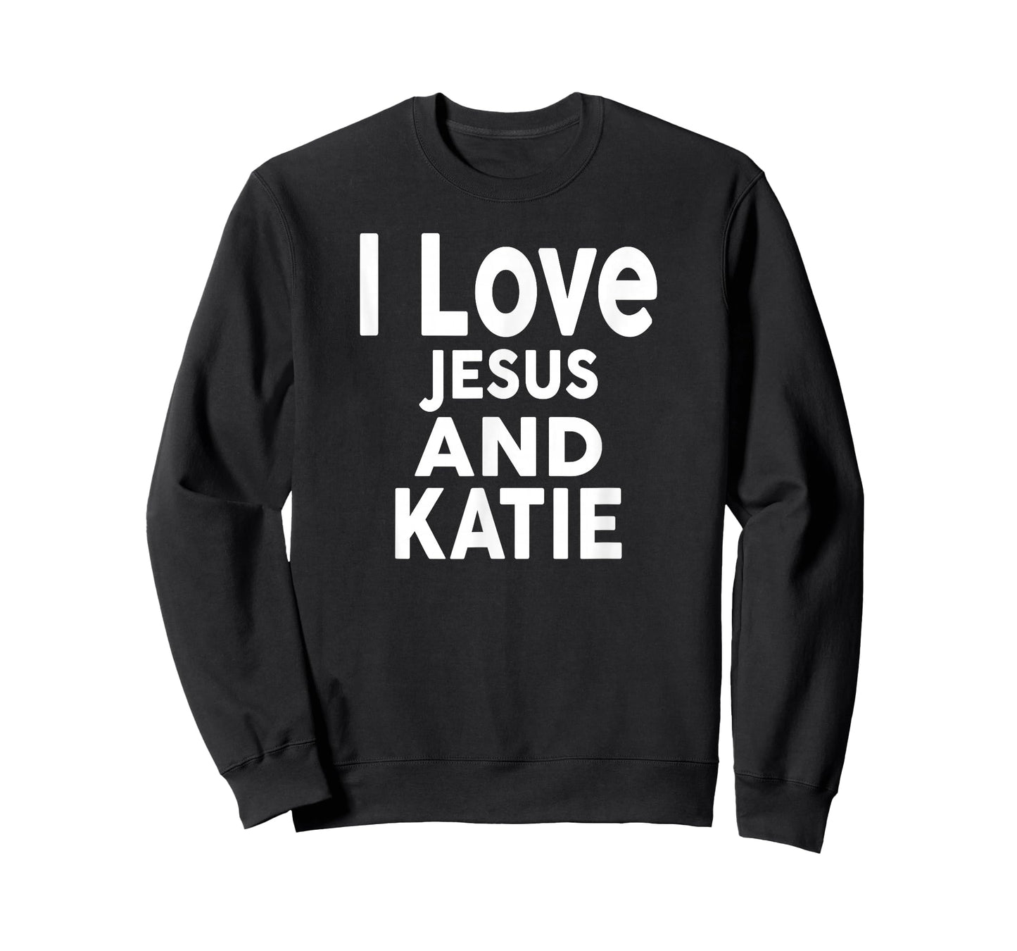 I Love Jesus and KATIE T-Shirt Name KATIE T-Shirt
