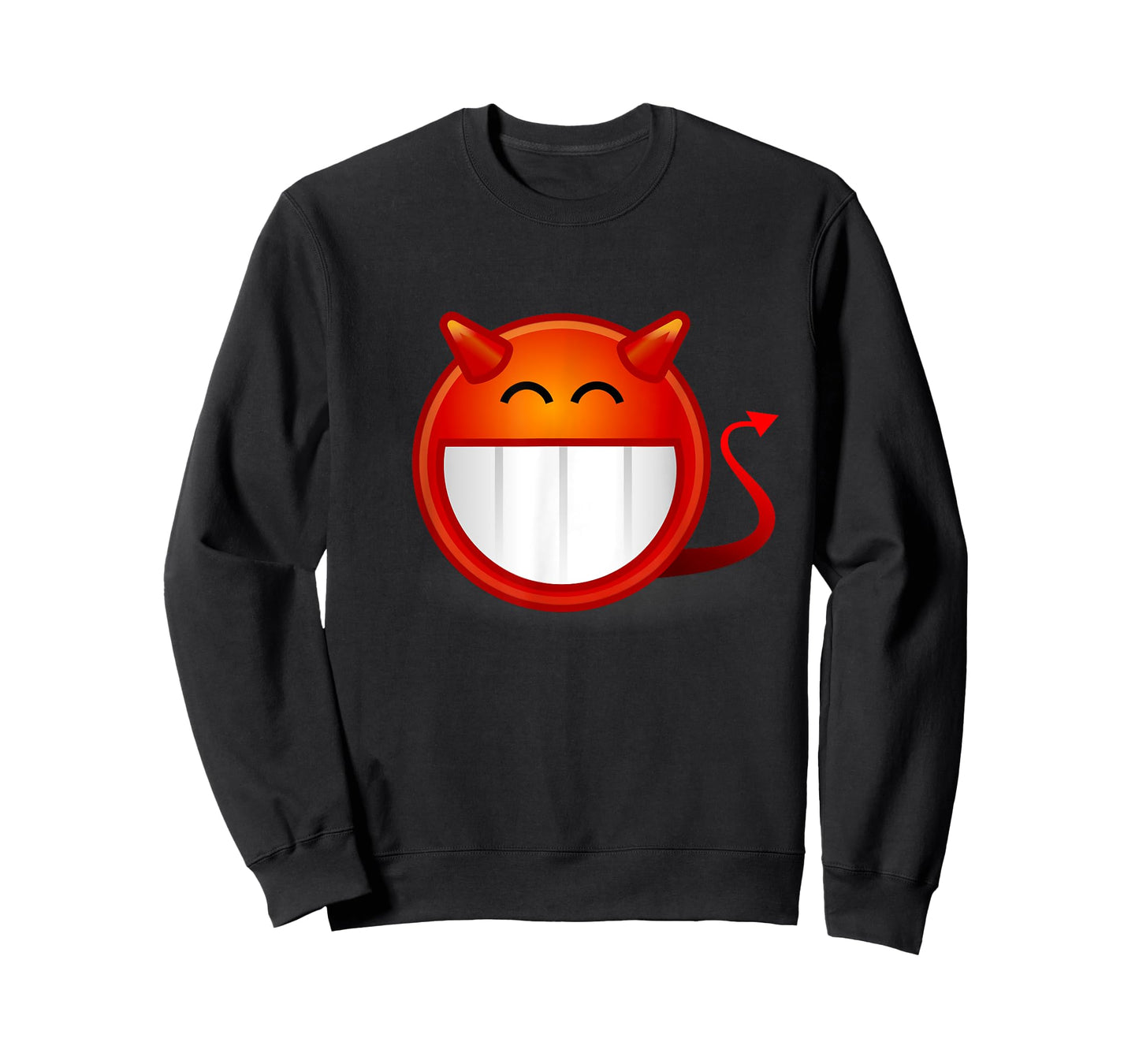 Evil Devil With Horns Emoticon T-Shirt - Satan - Lucifer 666