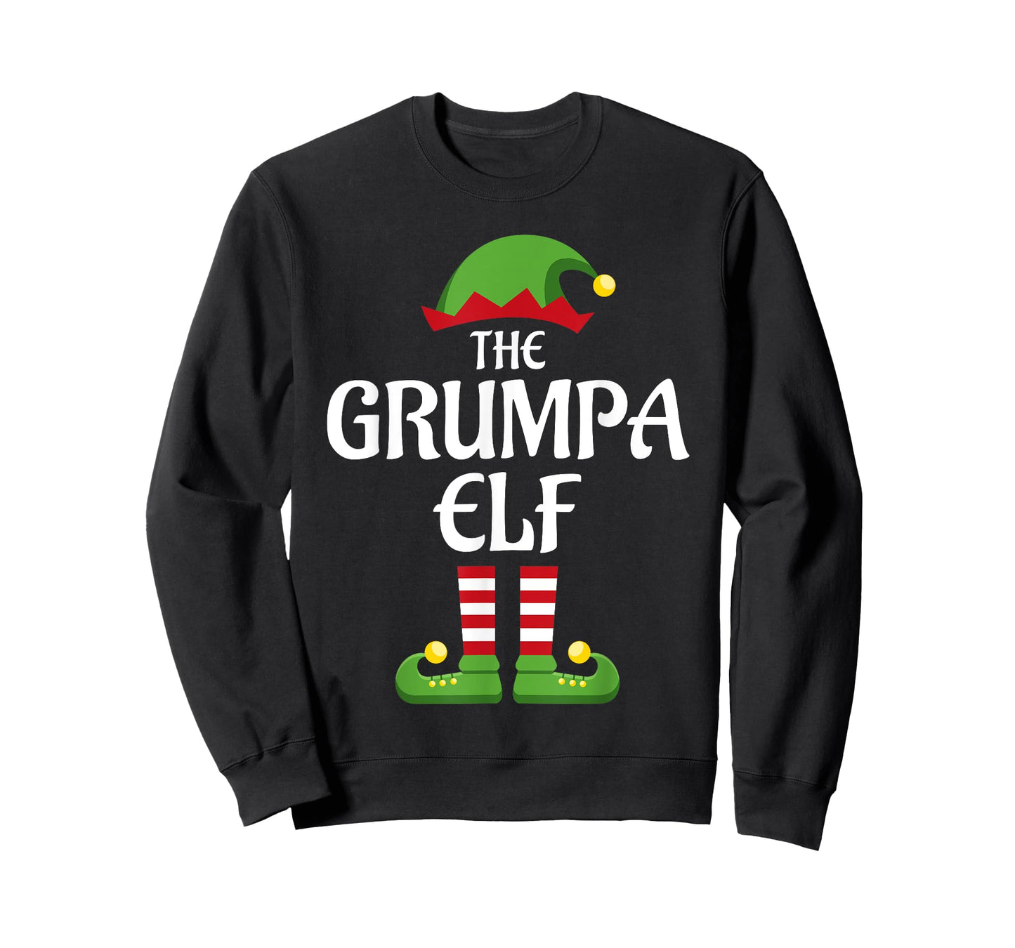 Grumpa Elf Family Matching Group Christmas Grandpa T-Shirt