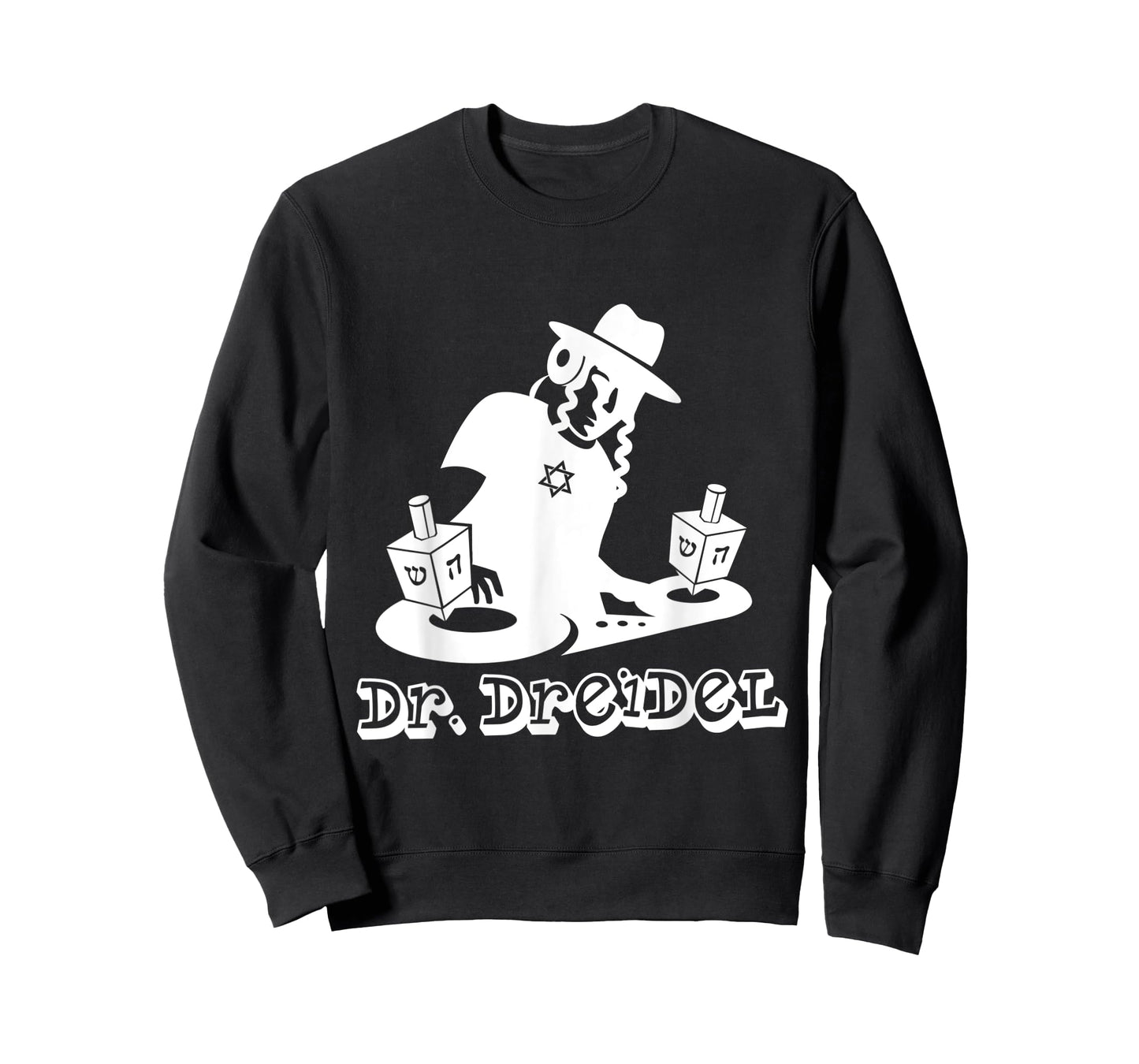 Hanukkah Hebrew Holiday Gift Funny Boys Teen DJ Dr Dreidel T-Shirt