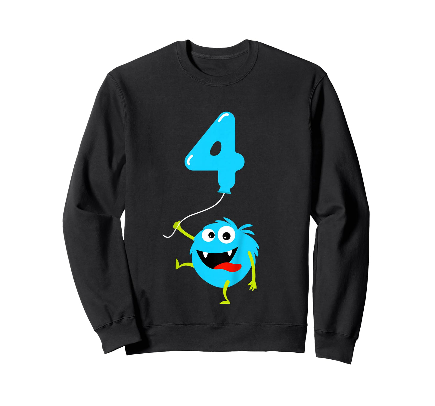 4th Birthday Cute Monster Gift Shirt For 4 Year Old Boys T-Shirt