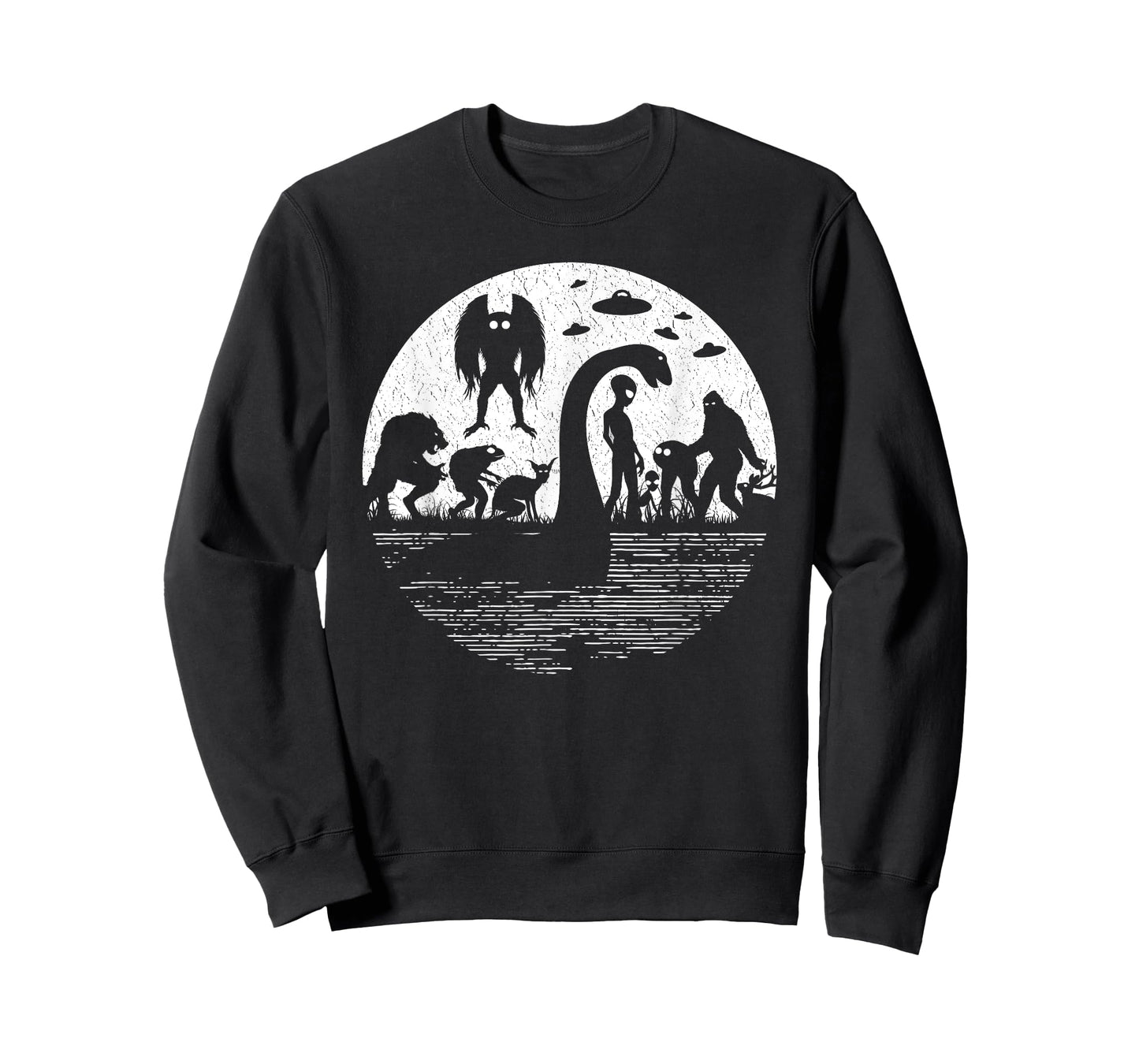 Bigfoot Loch Ness Monster Mothman And Aliens! Funny Cryptid T-Shirt