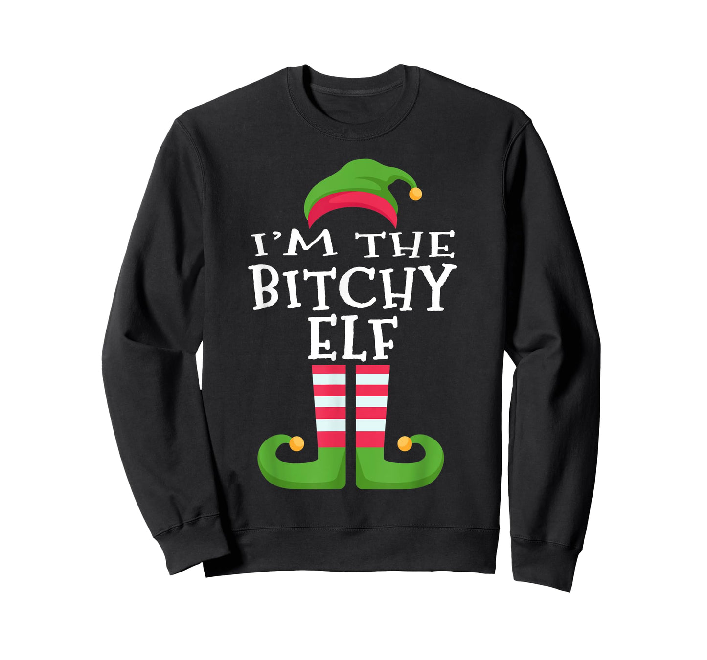 I'm The Bitchy Elf T-Shirt Family Matching Christmas Pajama T-Shirt
