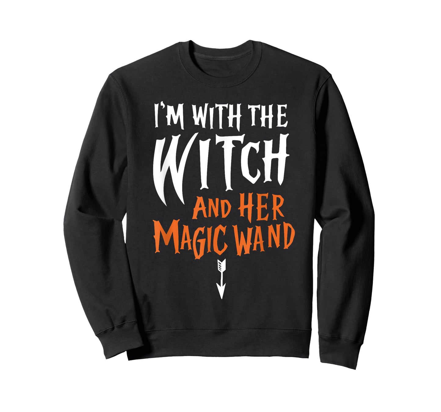 I'm With The Witch and her Magic Wand Mens Adult T-Shirt