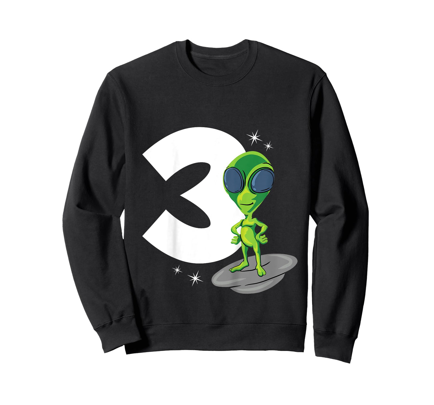 Kids 3 Years Old Boy Alien 3rd Birthday T-Shirt