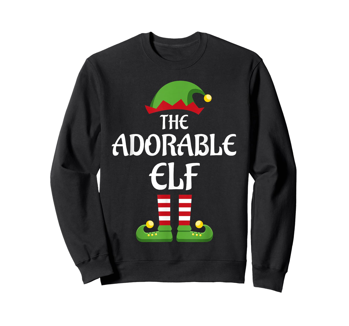 Adorable Elf Family Matching Group Christmas Cute T-Shirt