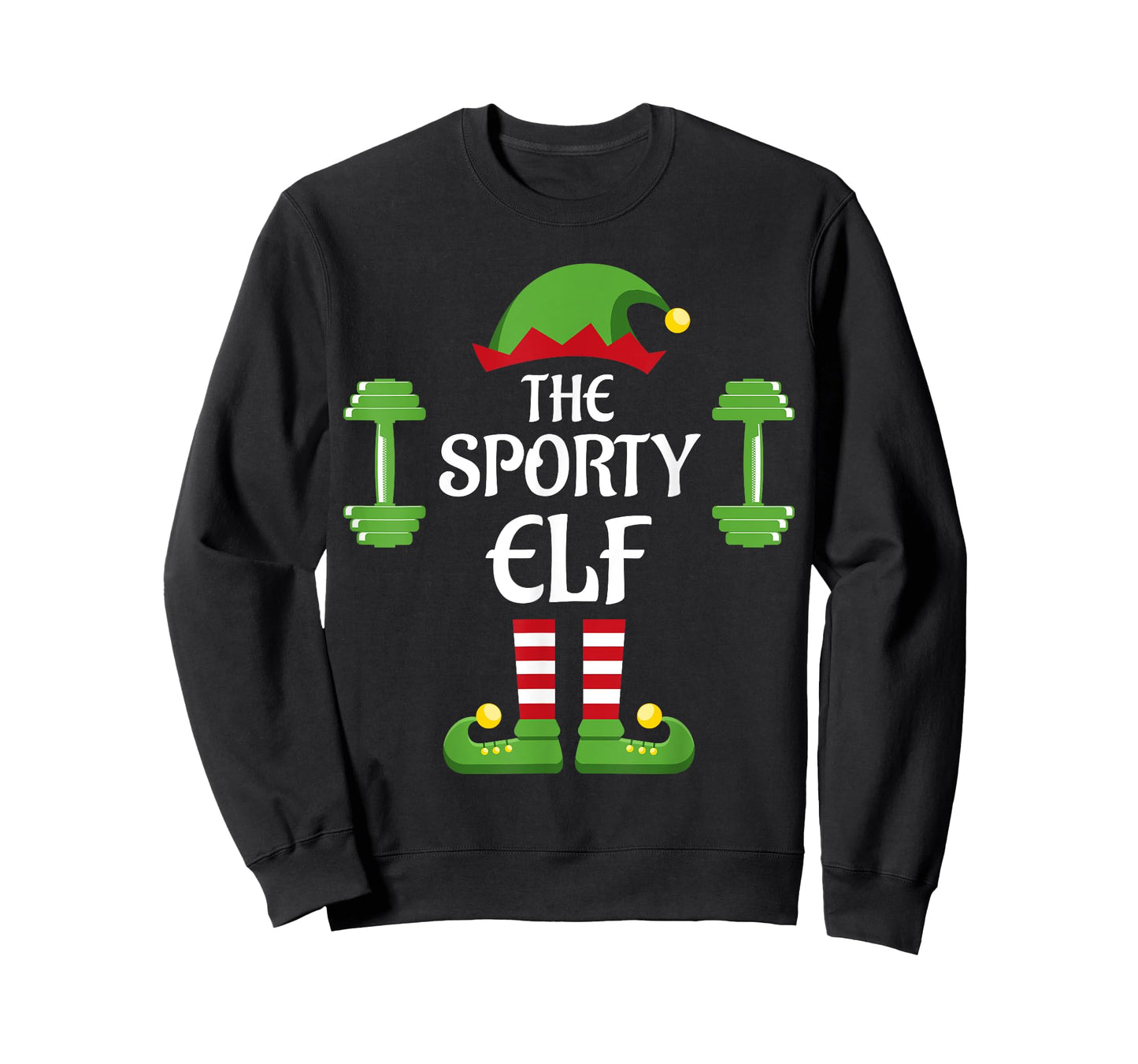 Sporty Elf Family Matching Group Christmas T-Shirt