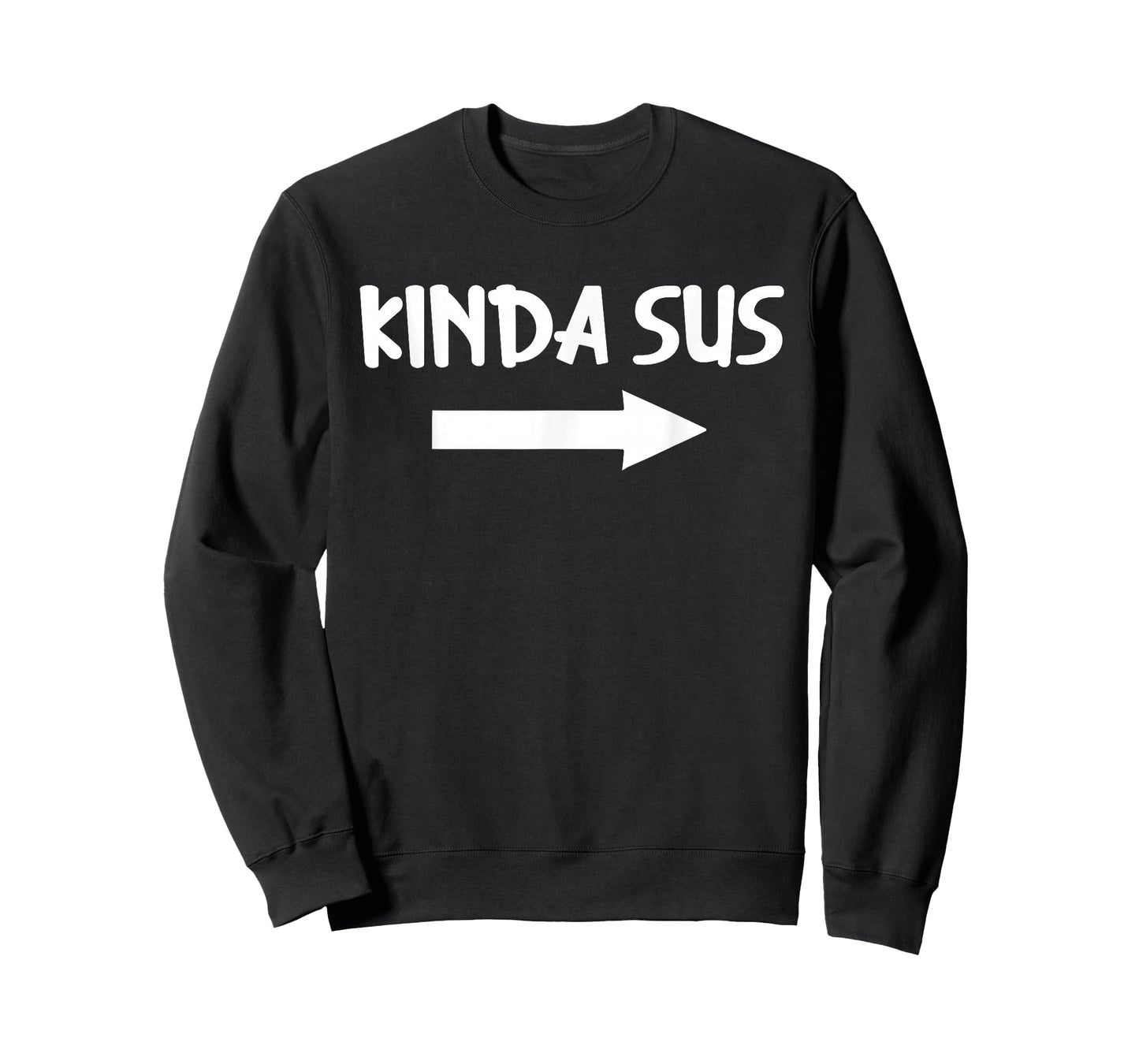 Kinda Sus Arrow Gaming Meme Joke Funny Halloween Costume T-Shirt