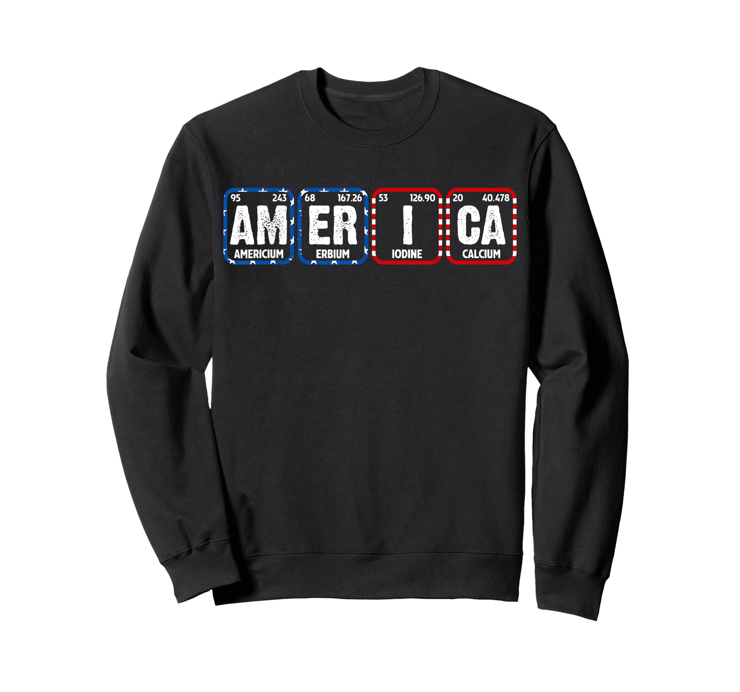 Patriotic USA Periodic Table America Chemistry Science T-Shirt