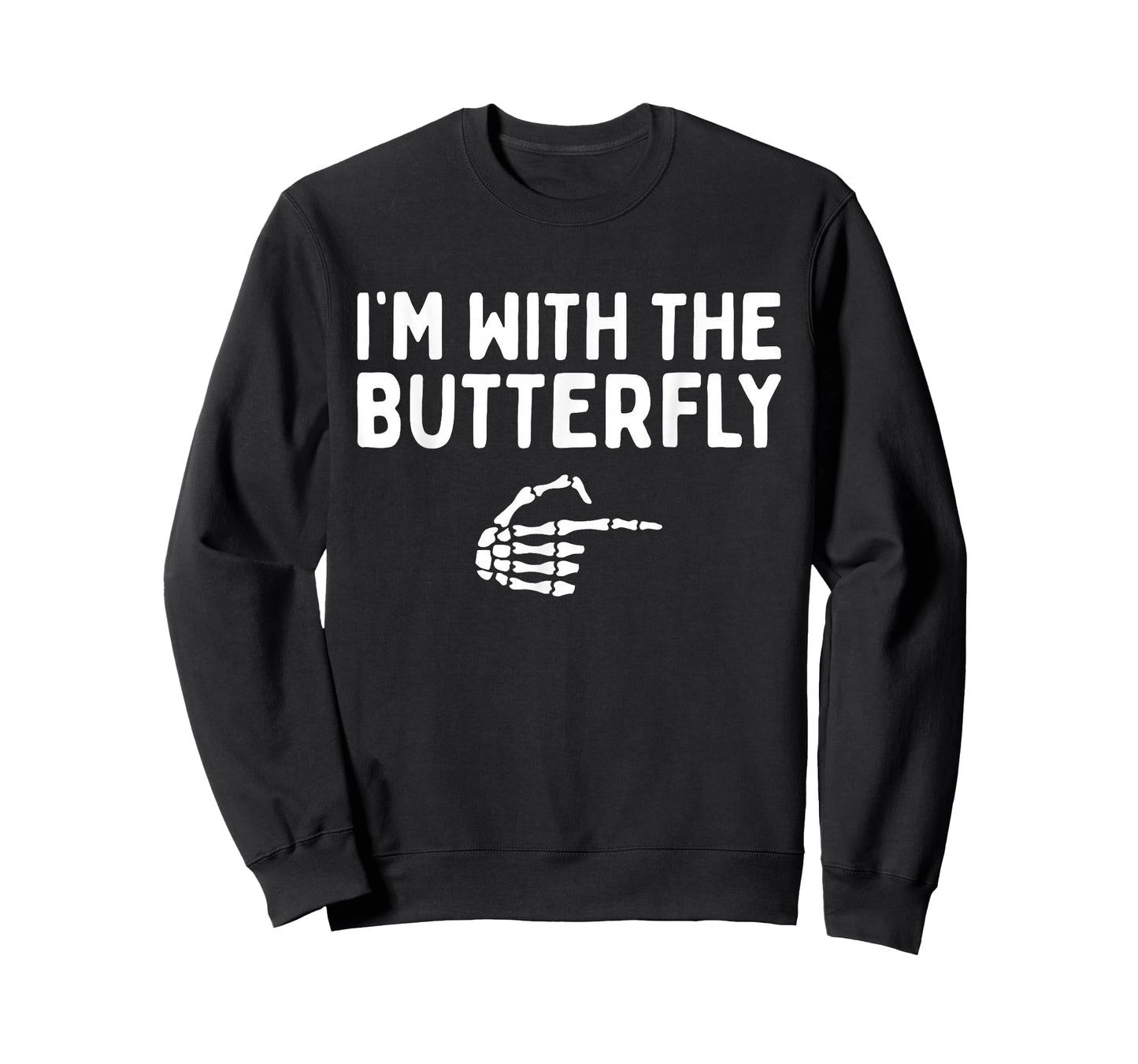 I'm With The Butterfly Halloween Costume Matching Couples T-Shirt