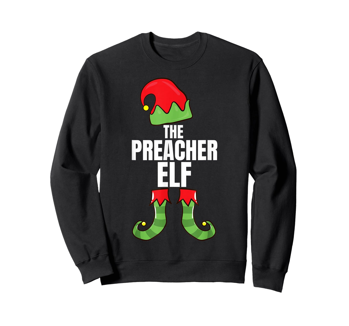 The Preacher Elf Matching Family Christmas Group Pajama T-Shirt