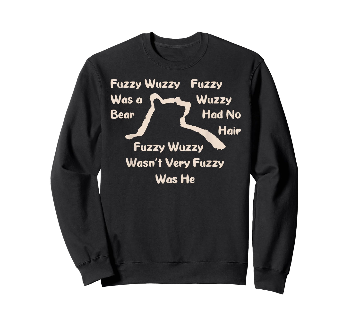 Fuzzy Wuzzy Was a Bear... Bear Head and Shoulders Silhouette T-Shirt
