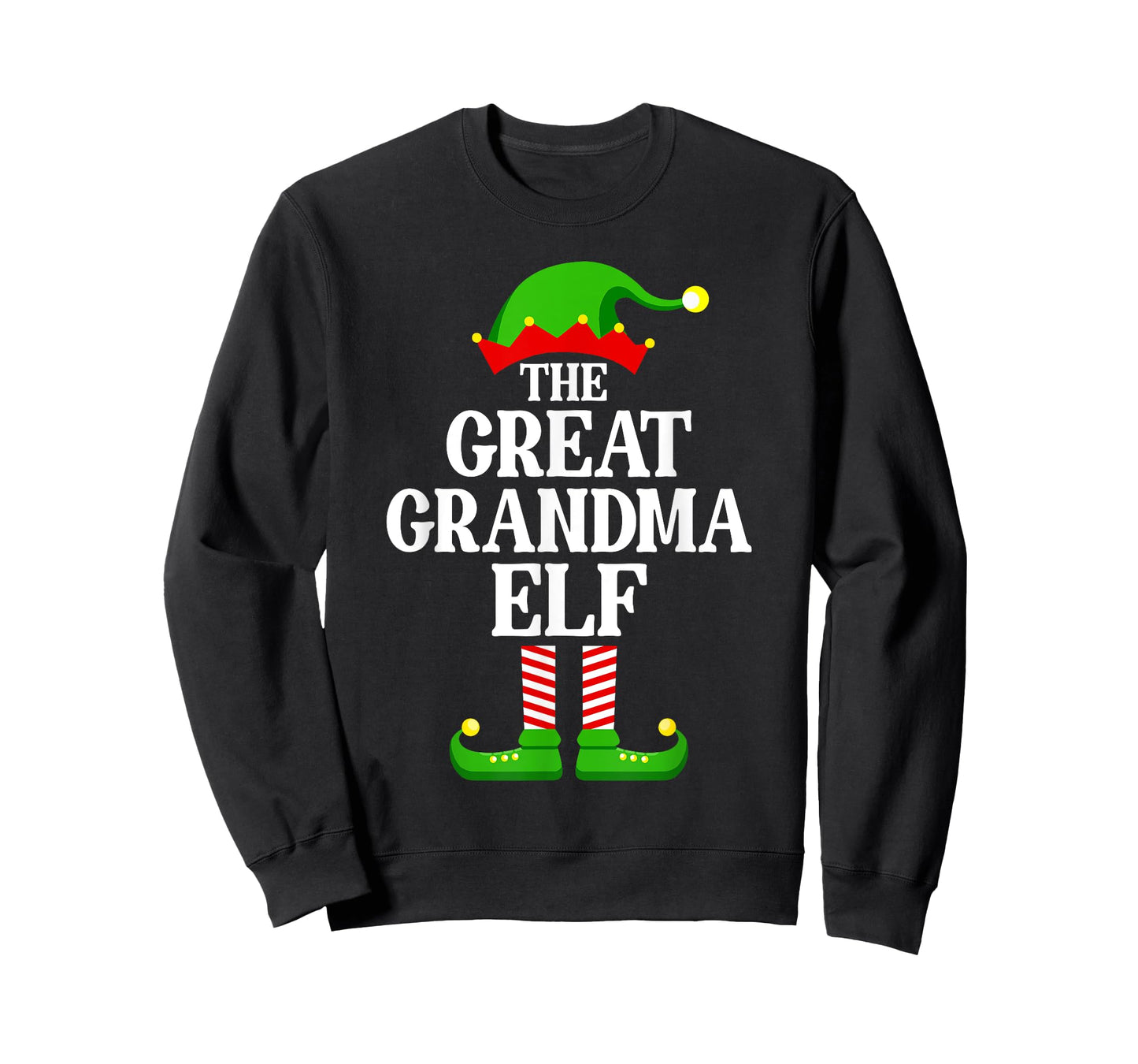 Great Grandma Elf Family Matching Group Funny Christmas T-Shirt