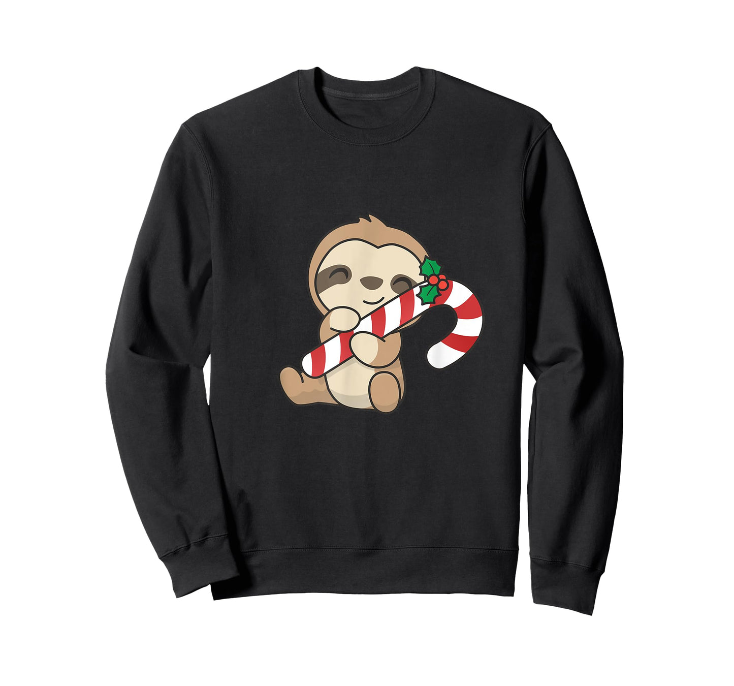 Sloth Christmas Candy Cane Cute Sloth T-Shirt