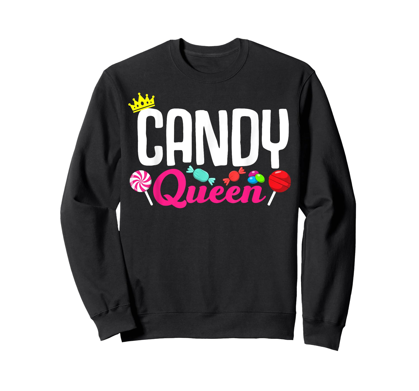 Funny Candy Lover Design Lollipop Women Girls Kids Sweets T-Shirt