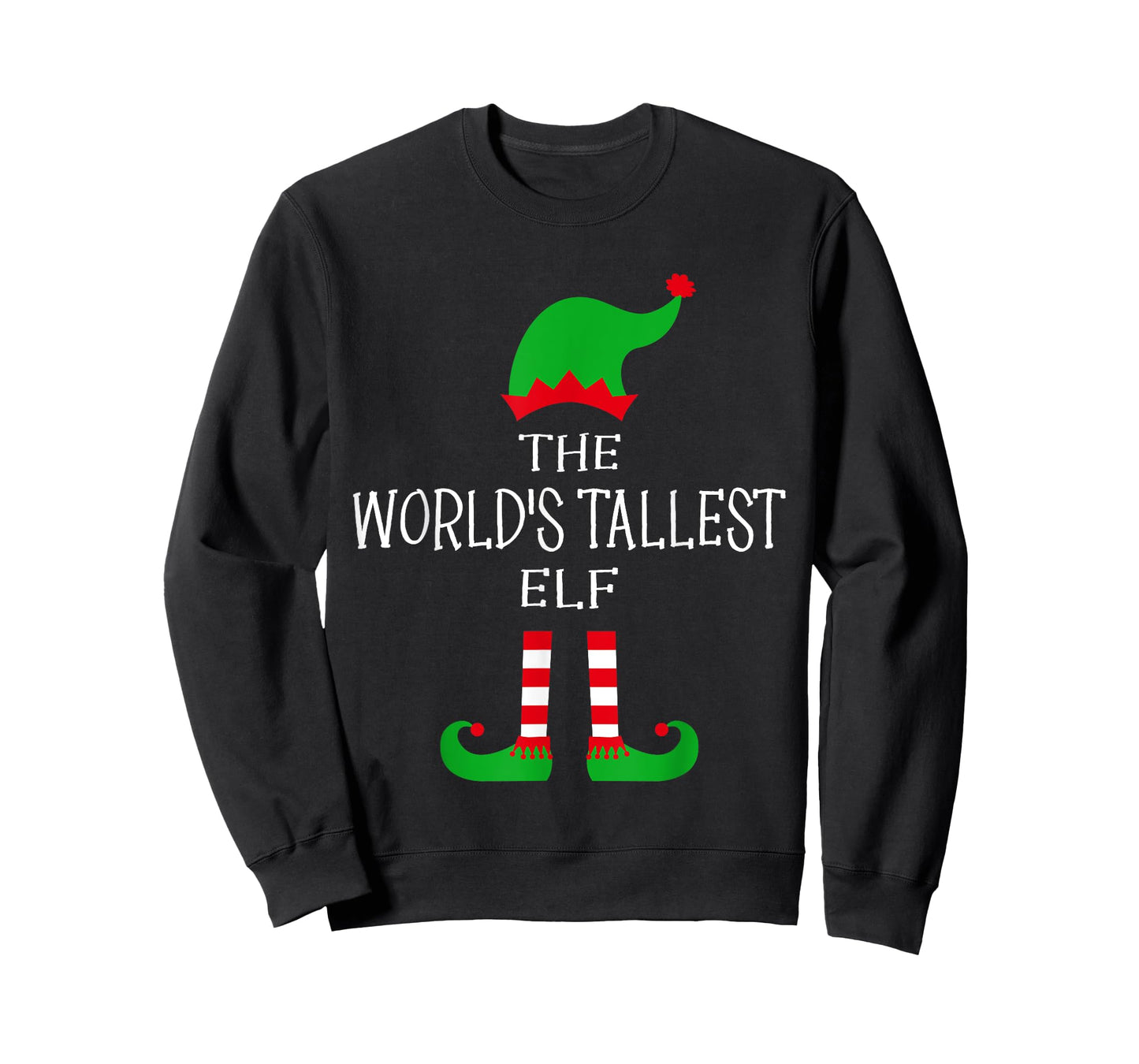 The World's Tallest Elf Matching Family Idea Funny Christmas T-Shirt