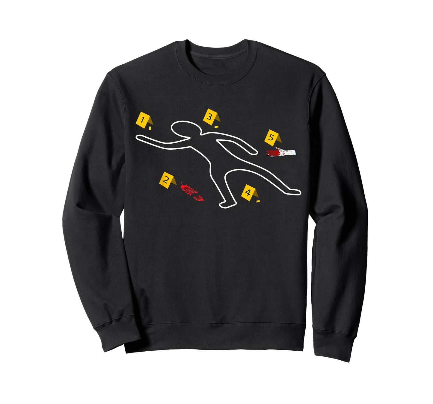 Victim Murder Crime Scene Chalk Outline True Crime T-Shirt