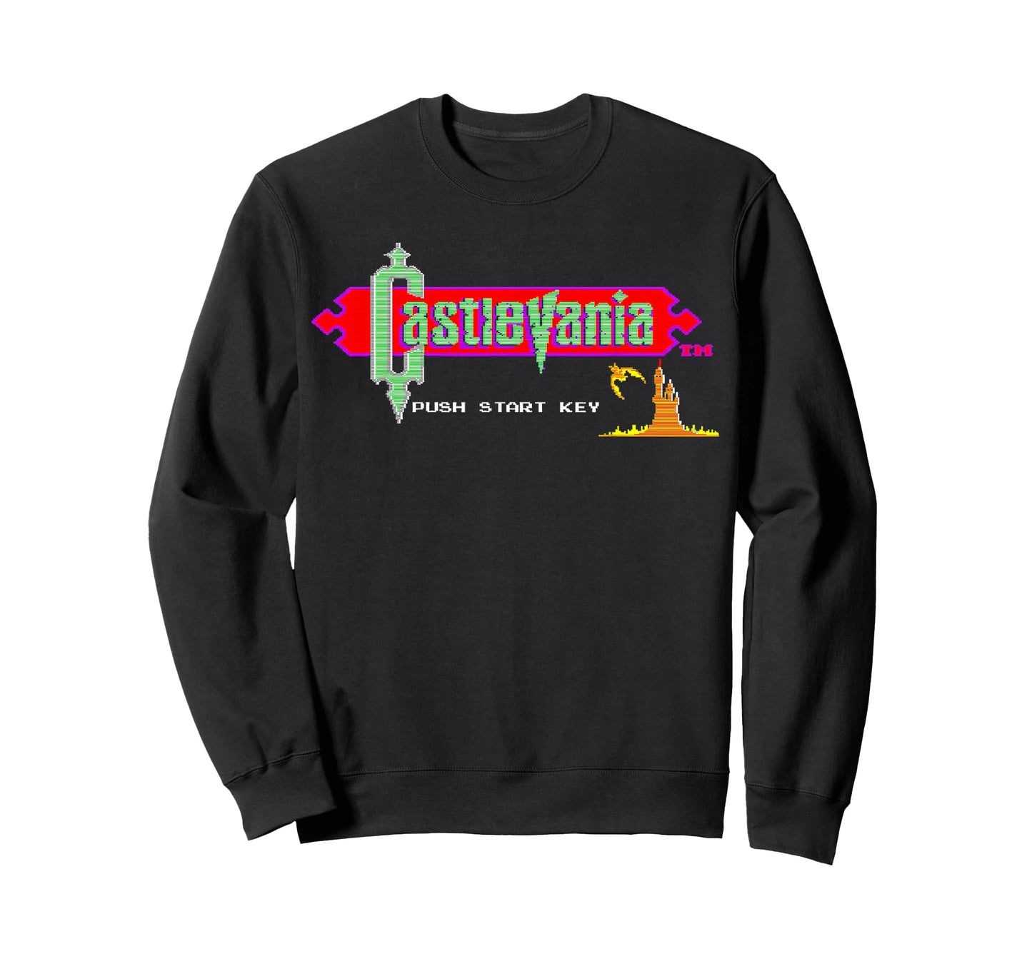 Castlevania Title Screen Retro Gaming Castle Epic Adventure T-Shirt