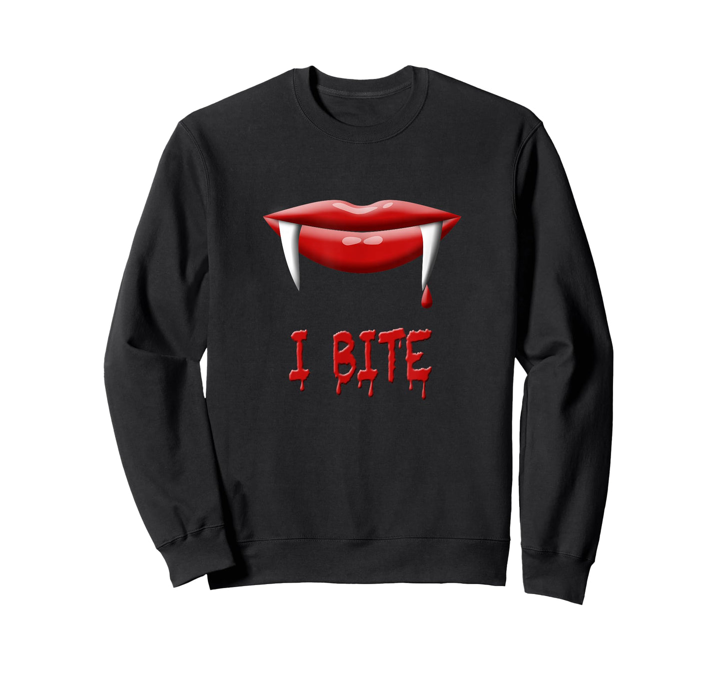 Vampire Halloween Costume - I Bite - Fangs T-Shirt