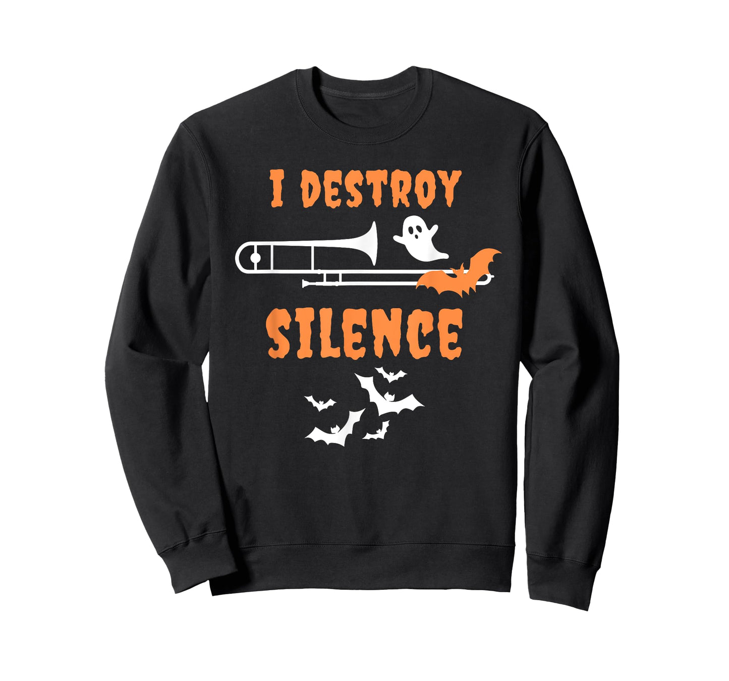 Halloween Trombone Musician School Band Spooky T-Shirt