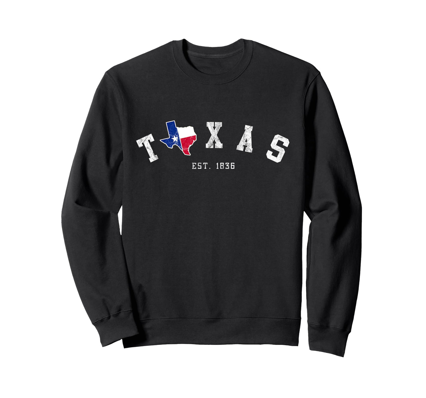 Texas T Shirt Vintage Texas State Est. 1836 With Texan Flag T-Shirt