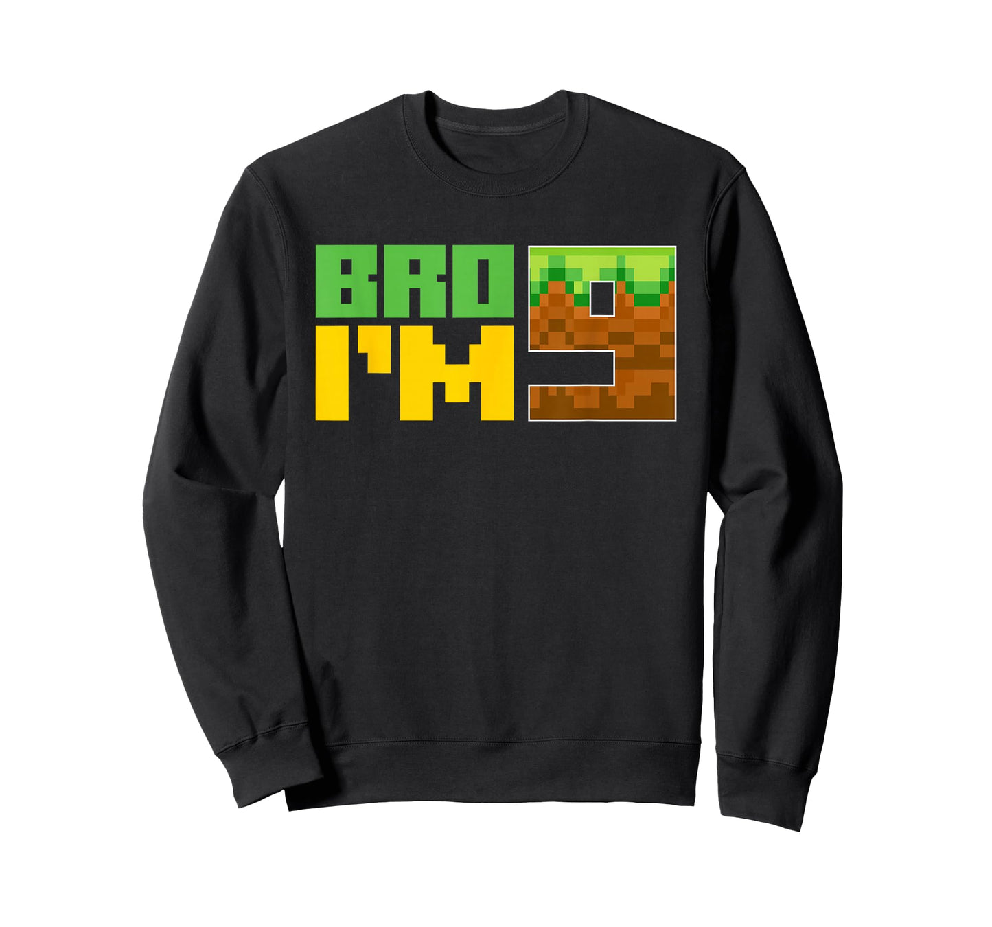 Birthday Boy Bro I'm 9 Year Old Birthday Party Gamer Pixel T-Shirt