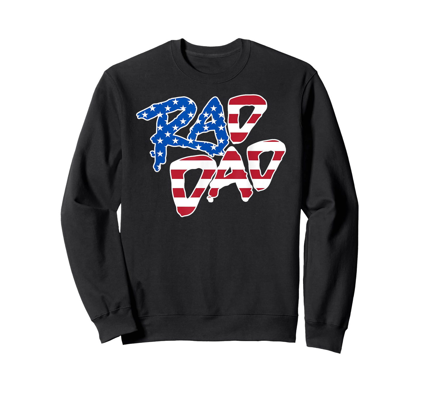 RAD DAD - Retro 4th of July USA Flag T-Shirt for Women Men