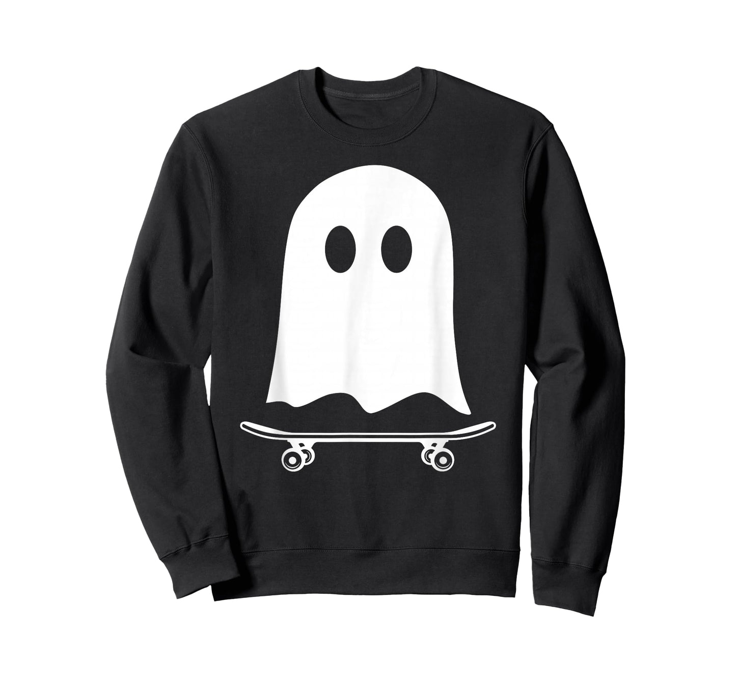 Funny Ghost Skateboarding Halloween Costume for Boys Kids T-Shirt