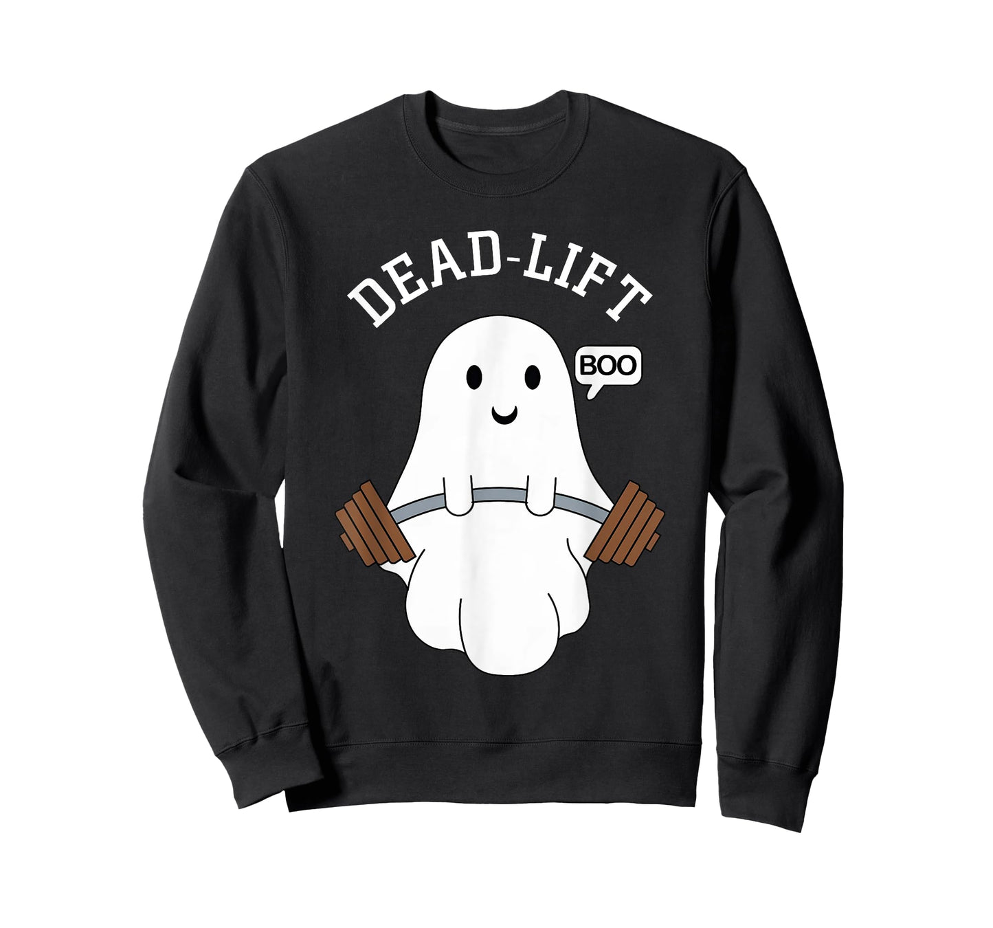 Dead Lift Funny Ghost Gymer Halloween Weight Lifting Workout T-Shirt
