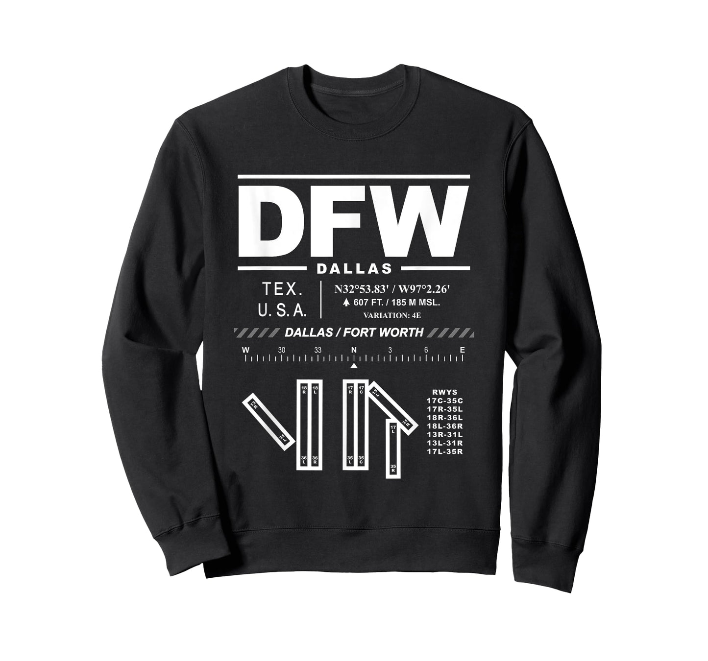 Dallas Fort Worth International Airport Texas DFW T-Shirt