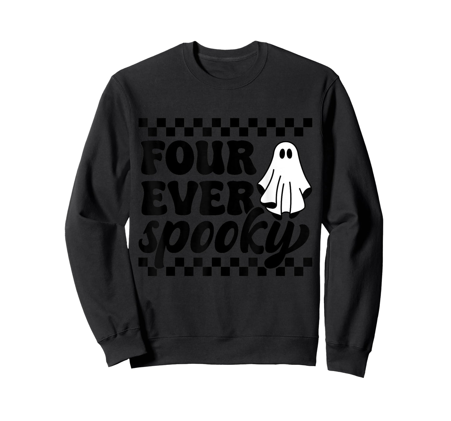 4th Fourth Birthday Four Year Old Halloween Four Ever Spooky T-Shirt