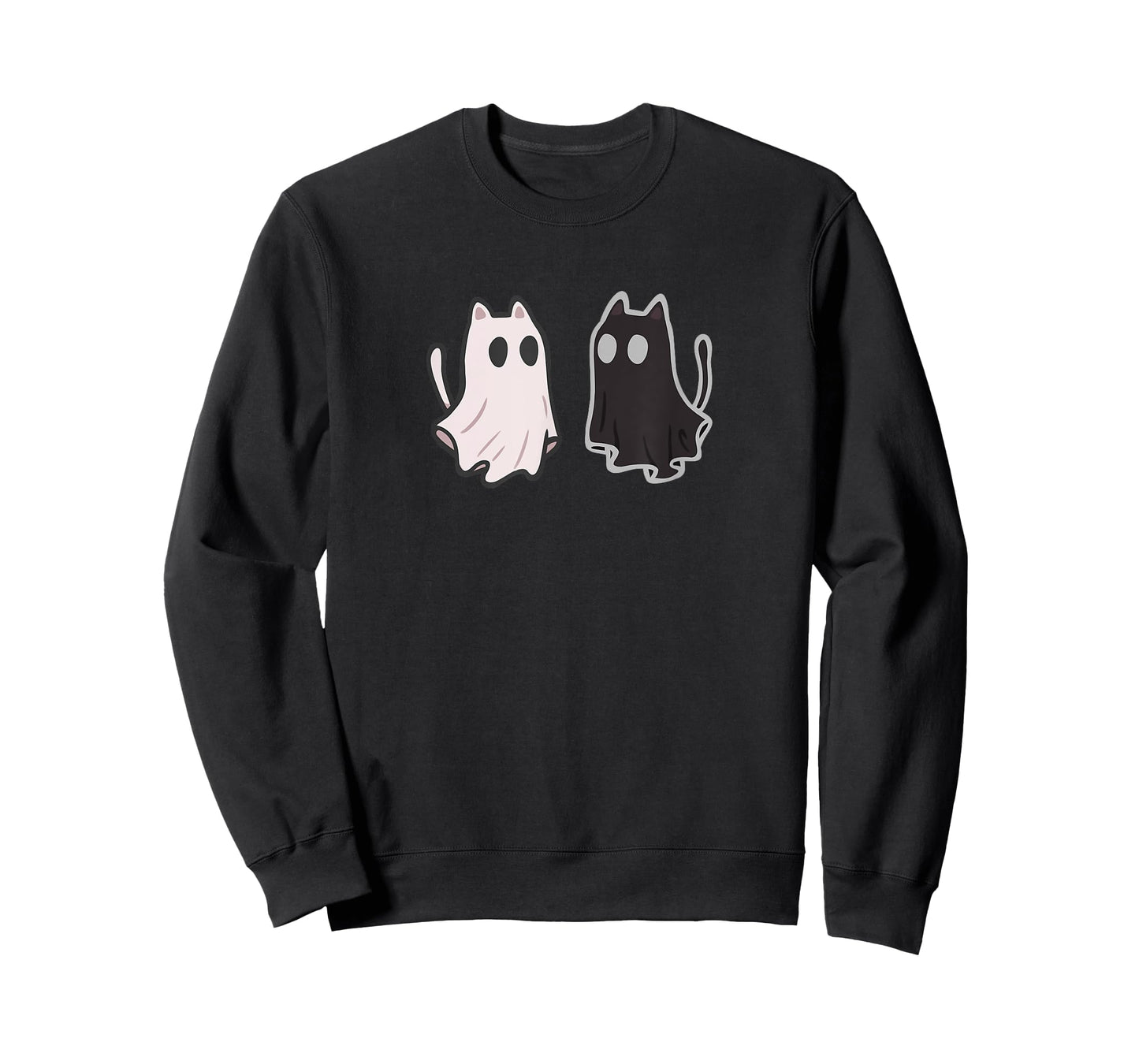 Flowing Little Cute Ghost Cats T-Shirt