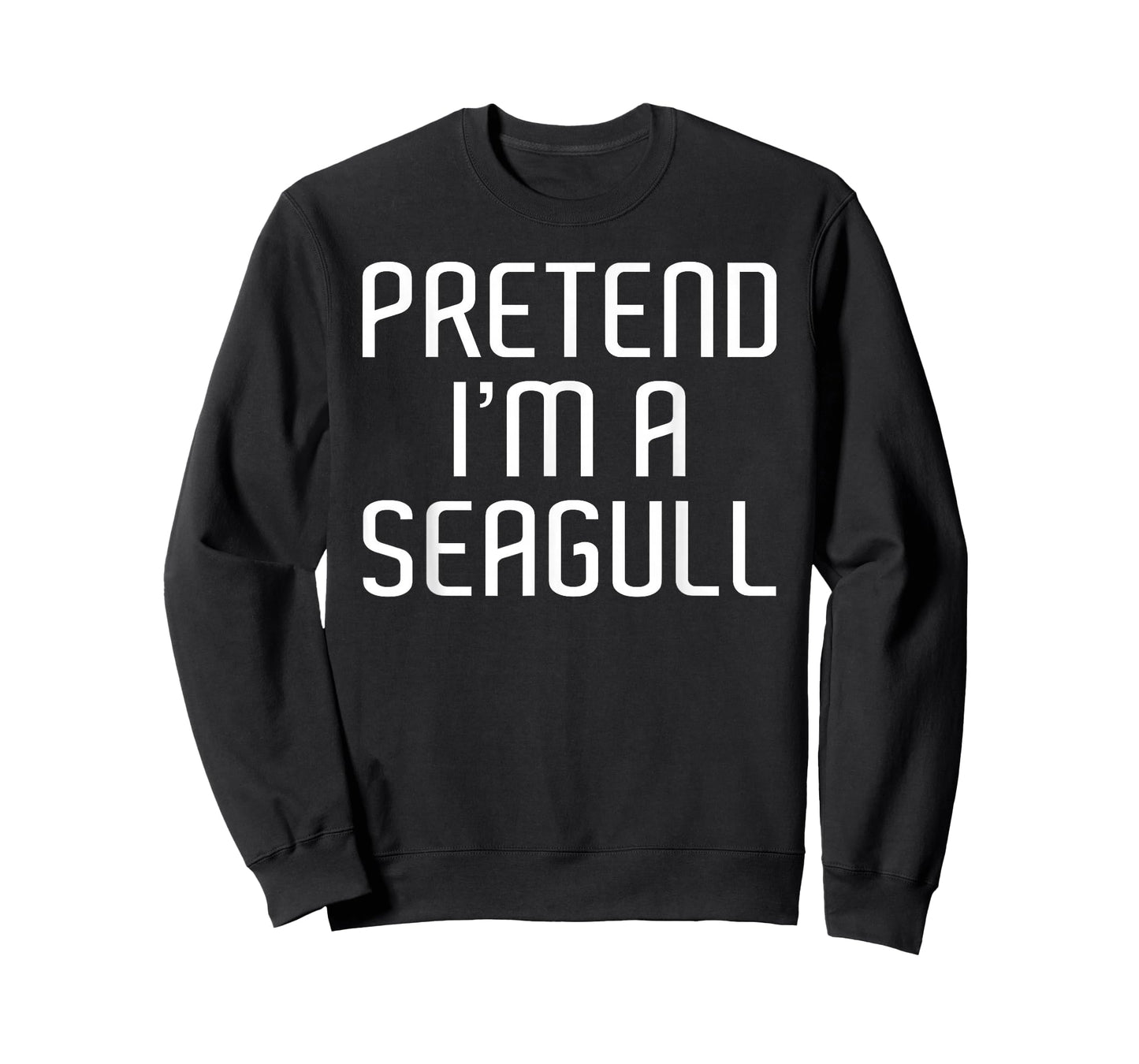 Pretend I'm A Seagull Lazy Costume Family Funny Halloween T-Shirt