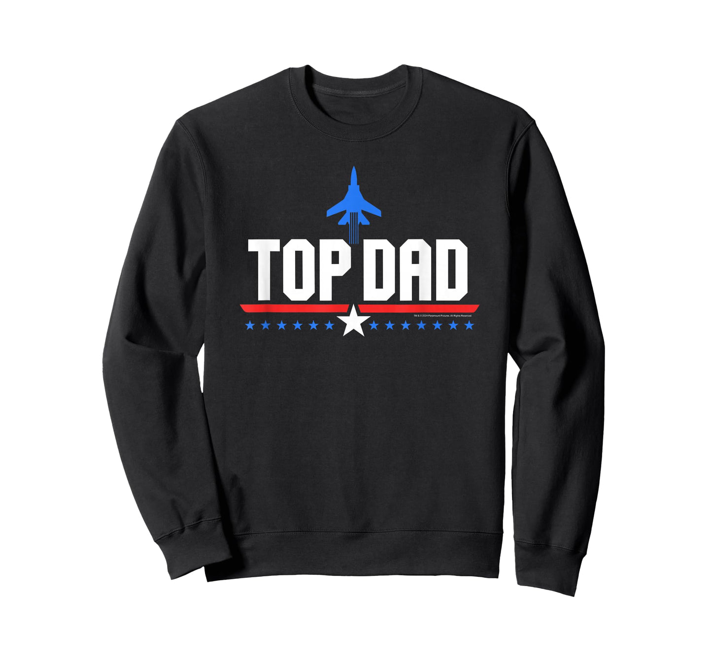 Top Gun Top Dad Father's Day Action Movie Logo T-Shirt