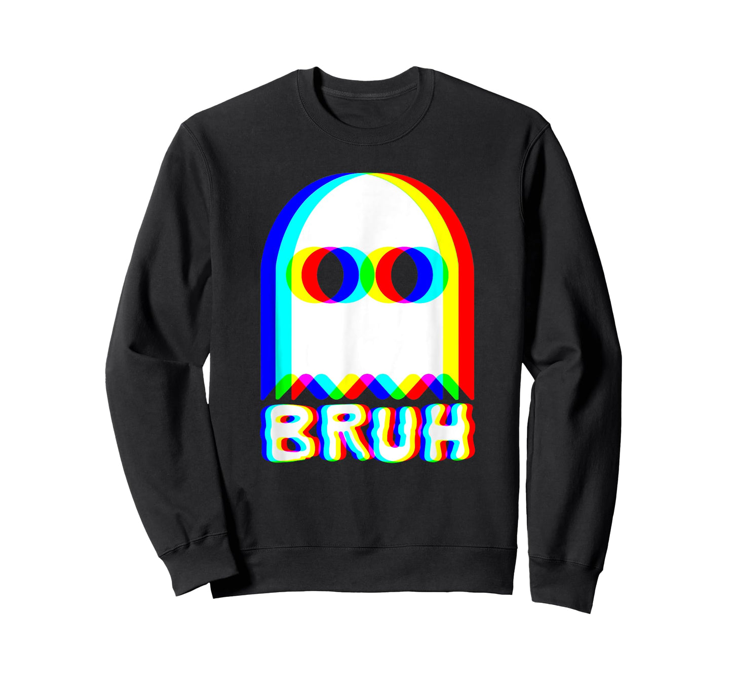 Bruh Ghost Trippy Vaporwave Techno Rave EDM Music Festival T-Shirt