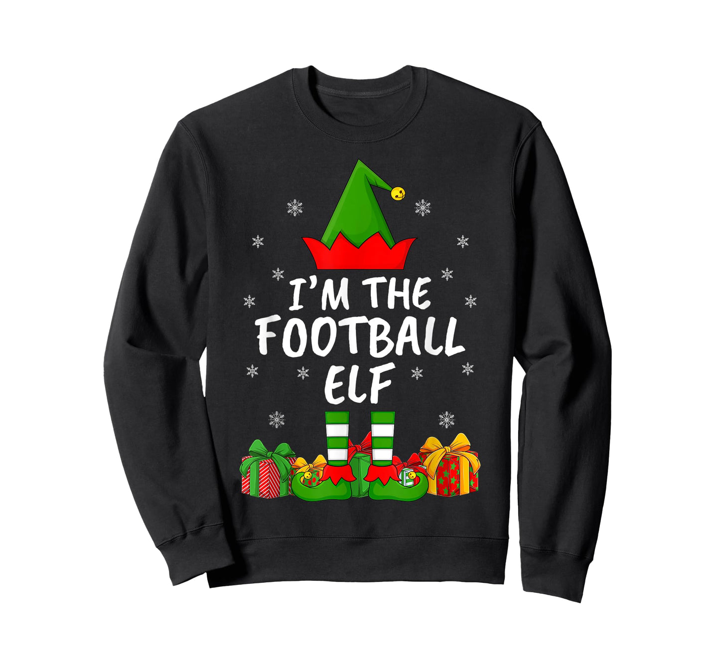 Xmas Family Matching Funny I'm The Football Elf Christmas T-Shirt