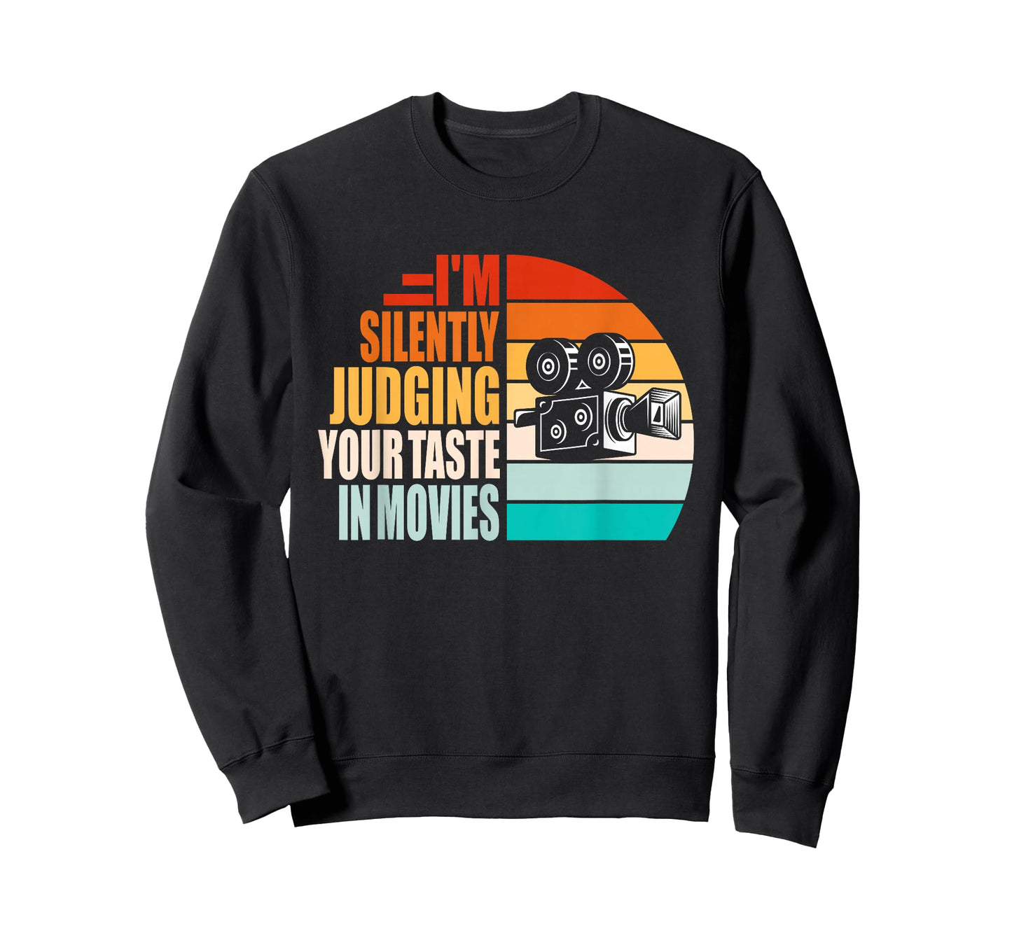 Judging Your Taste in Movies Motion Picture Fan Film Cinema T-Shirt, Small, Black