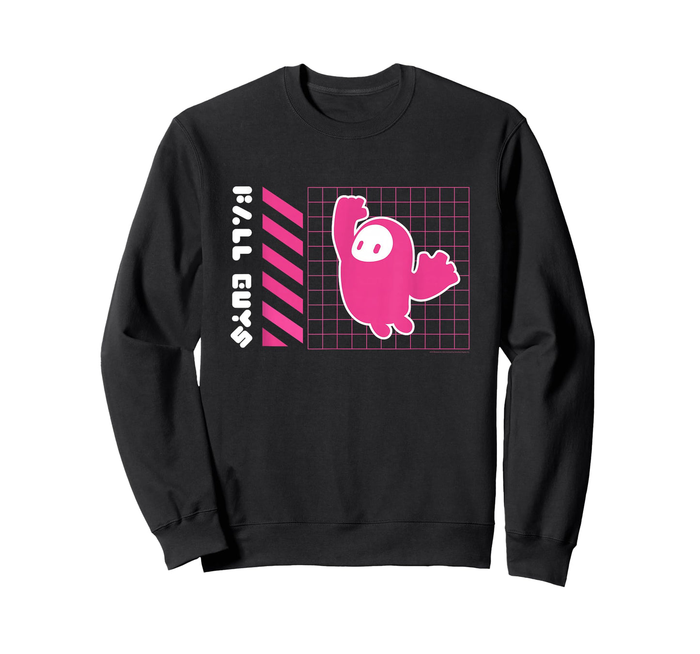 Fall Guys Neon Grid Jumping Bean Gamer Vibes T-Shirt